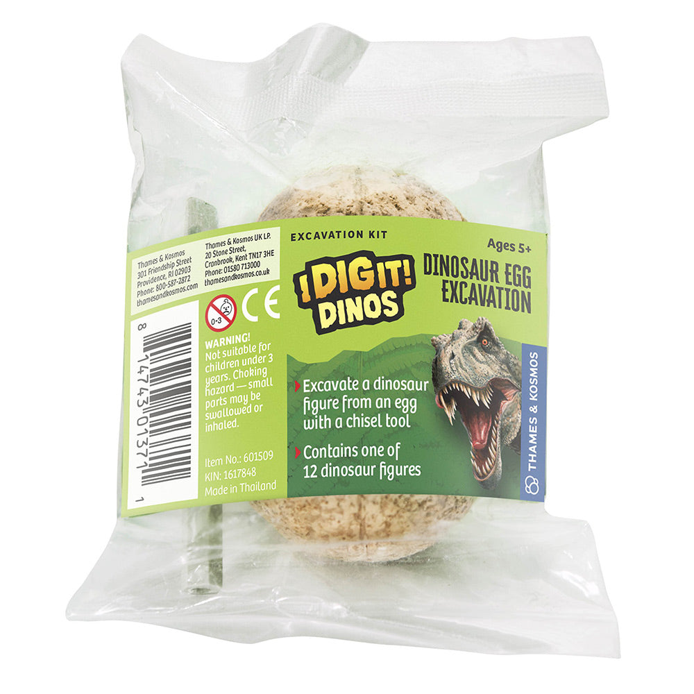I Dig It Dinos! Dinosaur Egg Excavation Kit - 24-Piece STEM Educational Toy Set for Kids - Perfect for Birthday Parties, Classroom Activities & Science Experiments