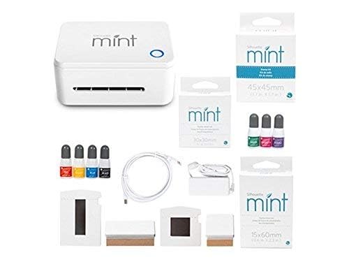 Silhouette Mint Custom Stamp Maker Kit - Personalized DIY Rubber Stamp Craft Set for Scrapbooking, Card Making & Gift Wrapping (Includes Stamp Maker & Accessories)