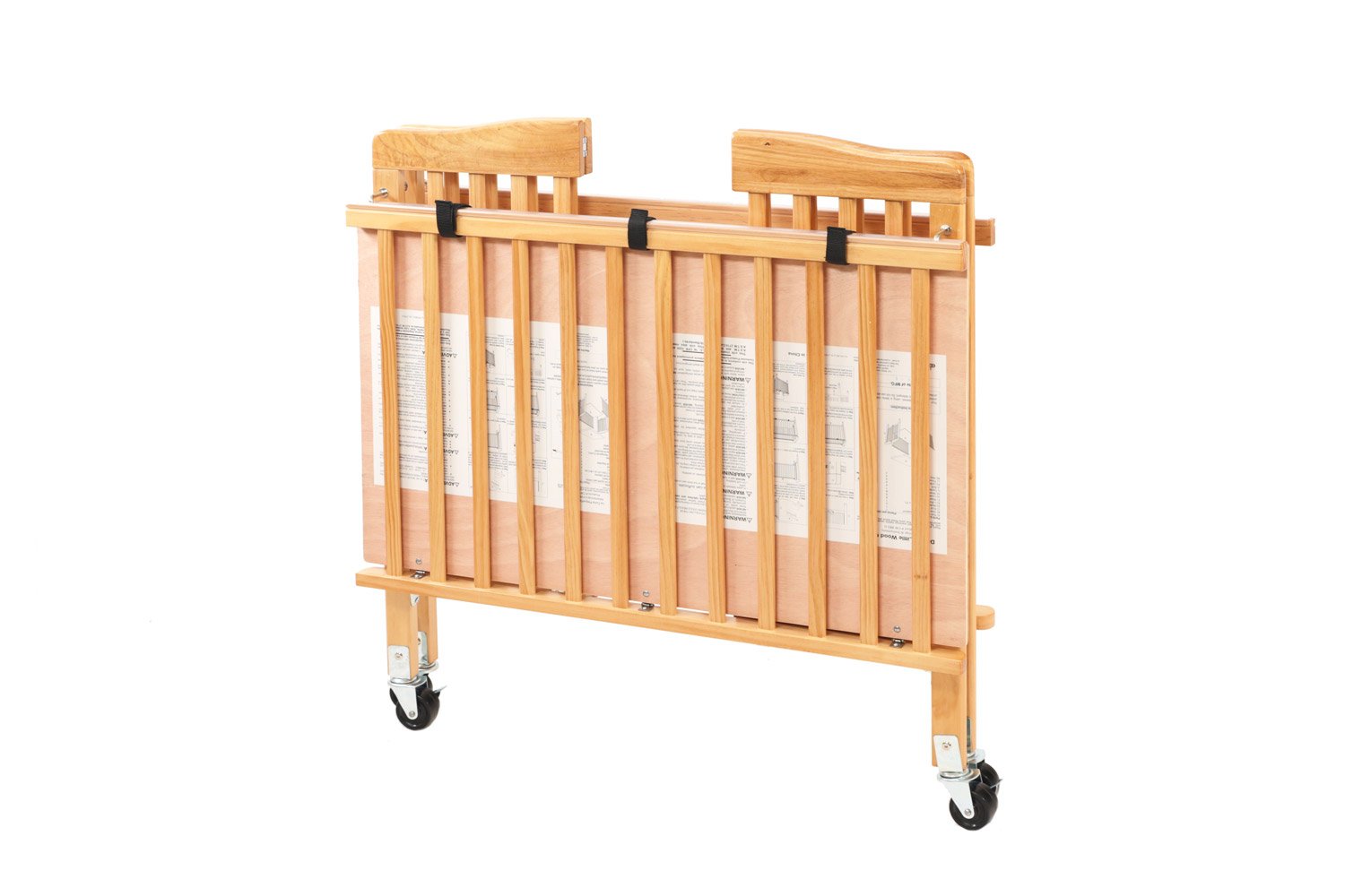 LA Baby The Little Wood Crib - Natural Wooden Baby Crib for Nursery, Bedroom & Travel | Safe & Stylish Infant Crib for Newborns & Toddlers