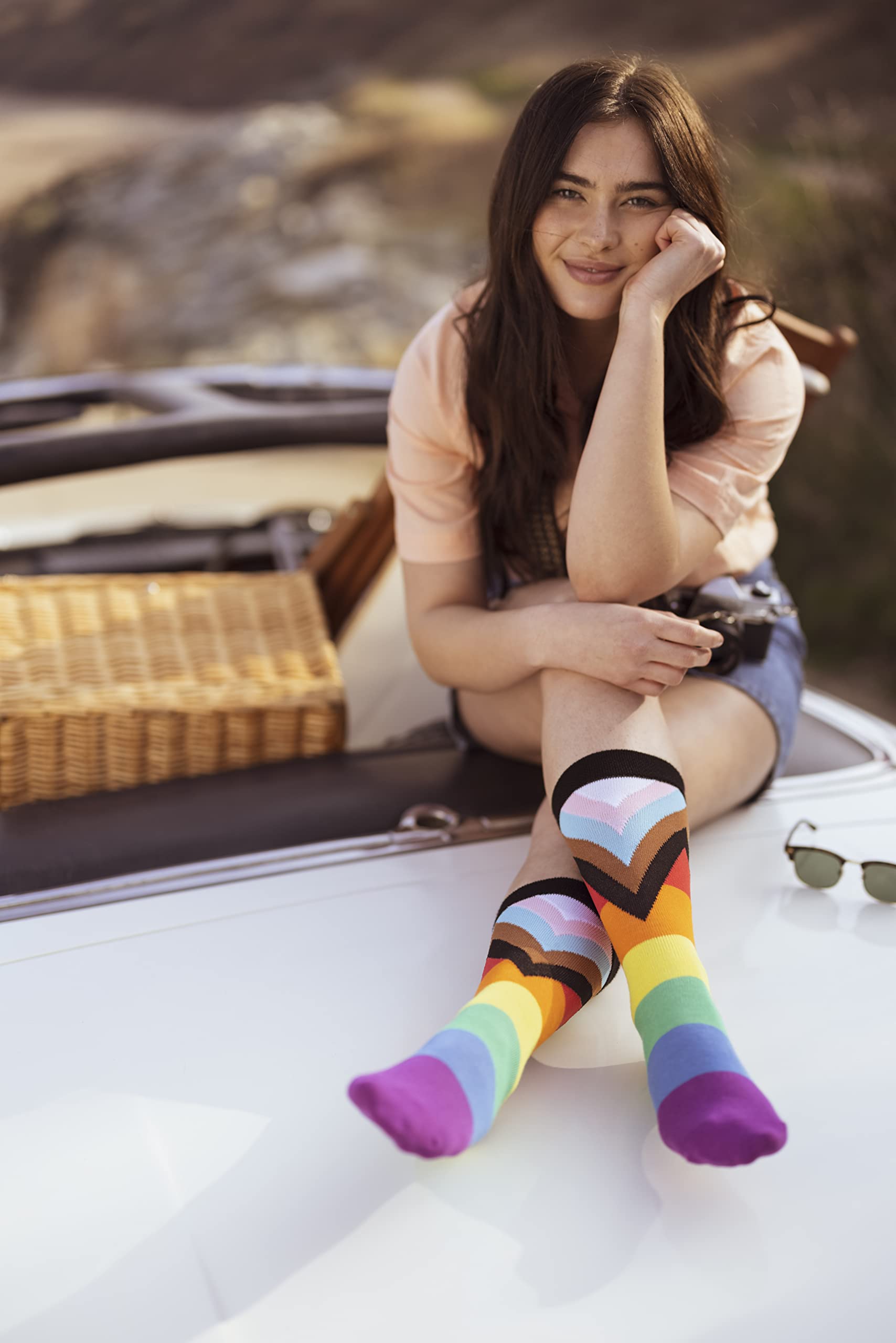 Bamboo Pride Socks for Men & Women - Soft & Breathable Comfort Socks - Pack of 1 - Perfect for Casual Wear, Workouts, and LGBTQ+ Pride Events