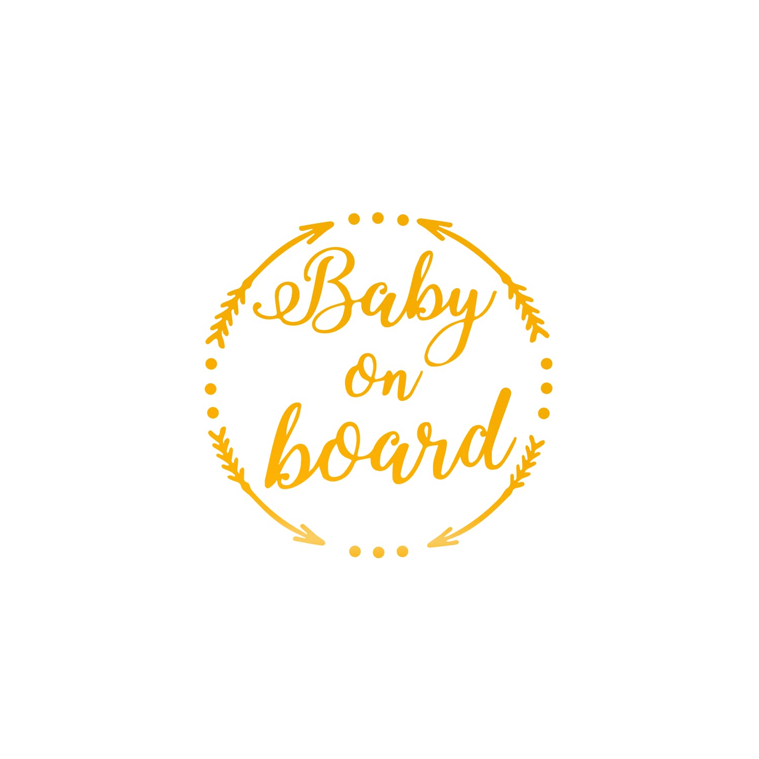 Baby on Board Stickers 2PCS - Reflective Car Safety Decals for Family Travel