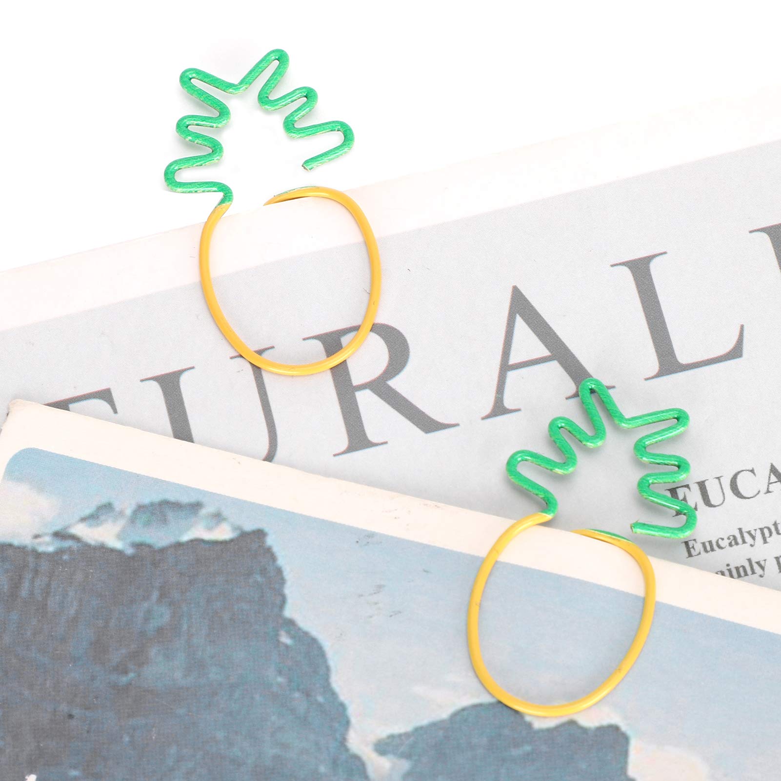 Germer Fruit Shaped Paper Clips - 2-Color Unique Office Supplies for Home & School Organization - Perfect for Notebooks, Documents, and Bulletin Boards