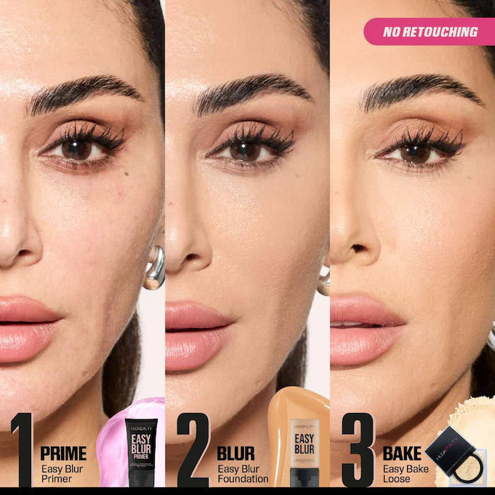 HUDA BEAUTY Primer Easy Blur™ - Smoothing Face Primer for Pore Minimizing & Flawless Makeup Base | Perfect for Daily Wear & Special Occasions