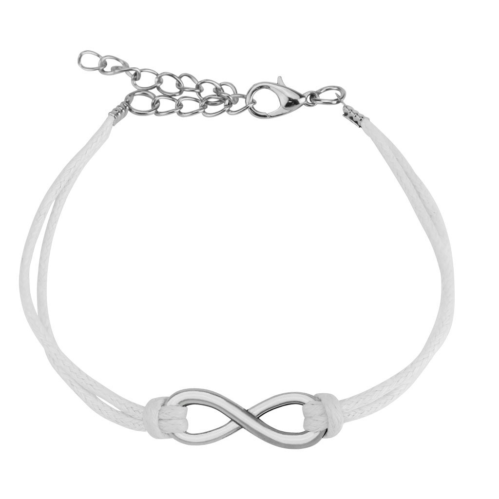 Infinity Symbol Cast Iron Leatherette Bracelet with Lobster Claw Clasp - Stylish Body Jewelry for Women & Men | Perfect for Everyday Wear, Gifts & Spiritual Fashion