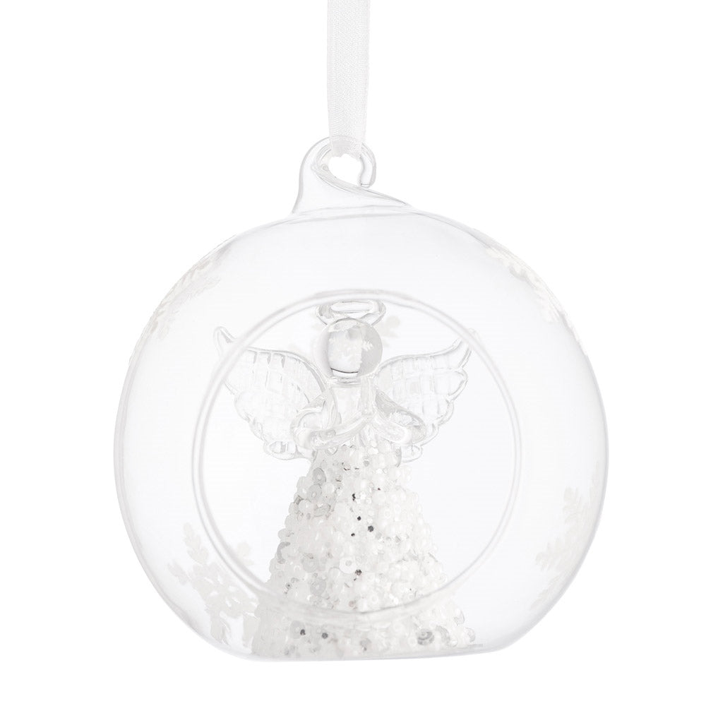 Galway Living Angel Hanging Bauble Ornament - Christmas Tree Decor, Holiday Home Decoration, Gift for Family & Friends - Perfect for Xmas, Winter, Party Decorations