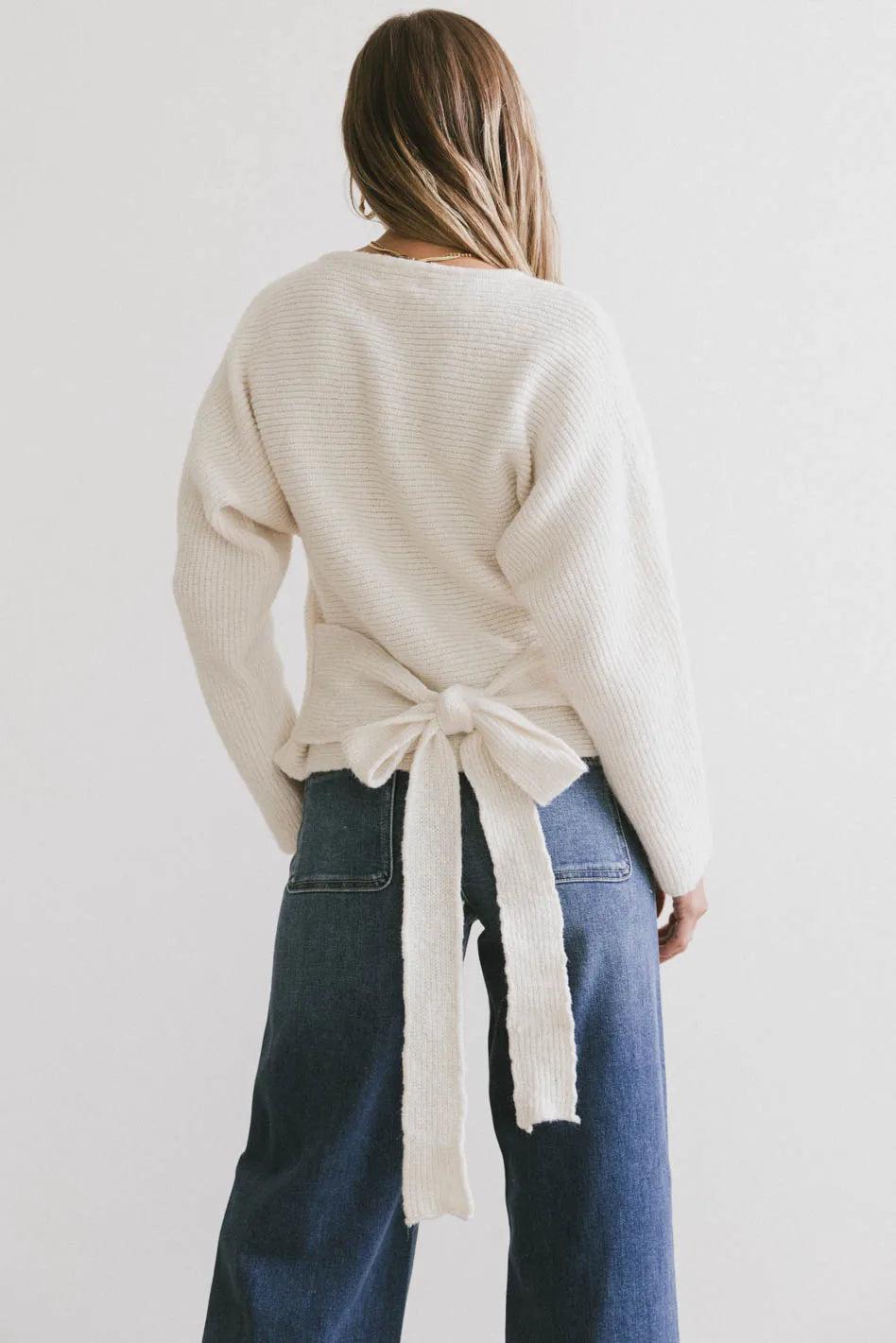 Azura Knit Sweater Women's Cream Pullover - Cozy Winter Casual Wear for Office, Outing & Travel | FINAL SALE
