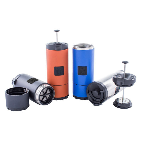 OVRLNDR Travel Press - Portable Coffee Maker for Camping, Hiking & Outdoor Adventures - Compact French Press for Fresh Brew Anywhere