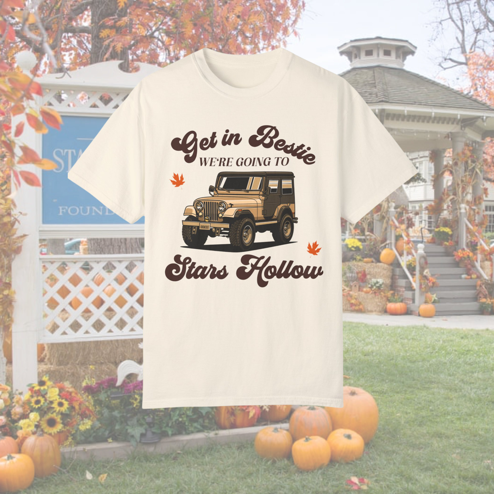Bestie Let's Go to Stars Hollow - Cute Matching T-Shirts for Best Friends, Couples & Family - Perfect for Gifts, Parties & Fun Outings