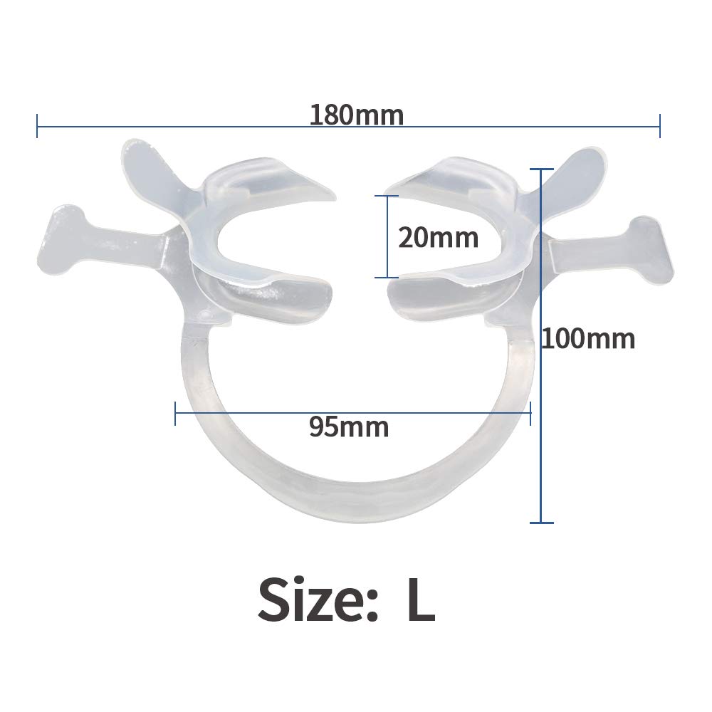 2Pcs Autoclavable Dental Cheek Retractors with Tabs - Small & Large Teeth Whitening Mouth Openers for Orthodontic Procedures, Disposable Lip Retractors for Dental Exams & Teeth Cleaning - Perfect for Dentists, Hygienists & At-Home Whitening Kits