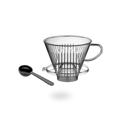Cilio 4-Cup Plastic Coffee Filter - Reusable & Durable for Drip Coffee Makers - Perfect for Home, Office, and Camping Use