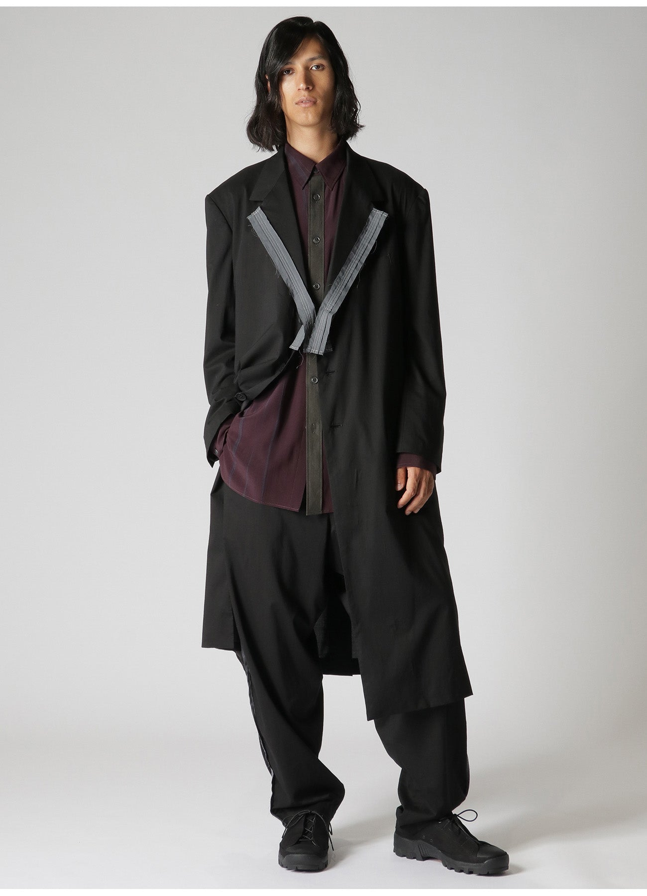 Soft & Stylish Cotton Lyocell Long Jacket for Women - Elegant Broad Design with Decorative Cloth Trim | Perfect for Spring Layering, Office Wear & Casual Outings