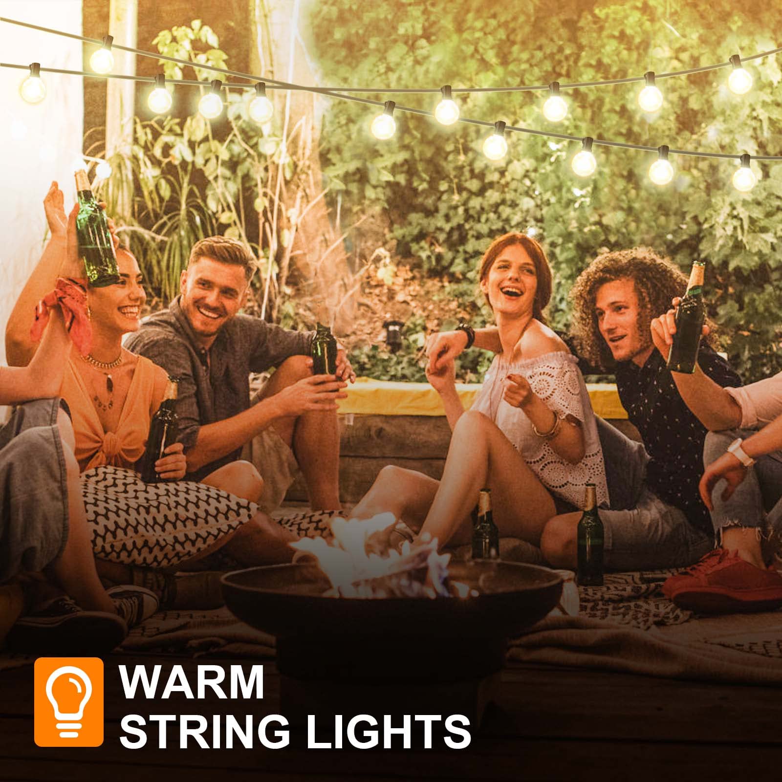 Easter LED String Lights - 30+3 Waterproof Globe Fairy Lights for Outdoor Patio, Backyard, Front Porch Decor | Party, Wedding, Garden & Holiday Decoration