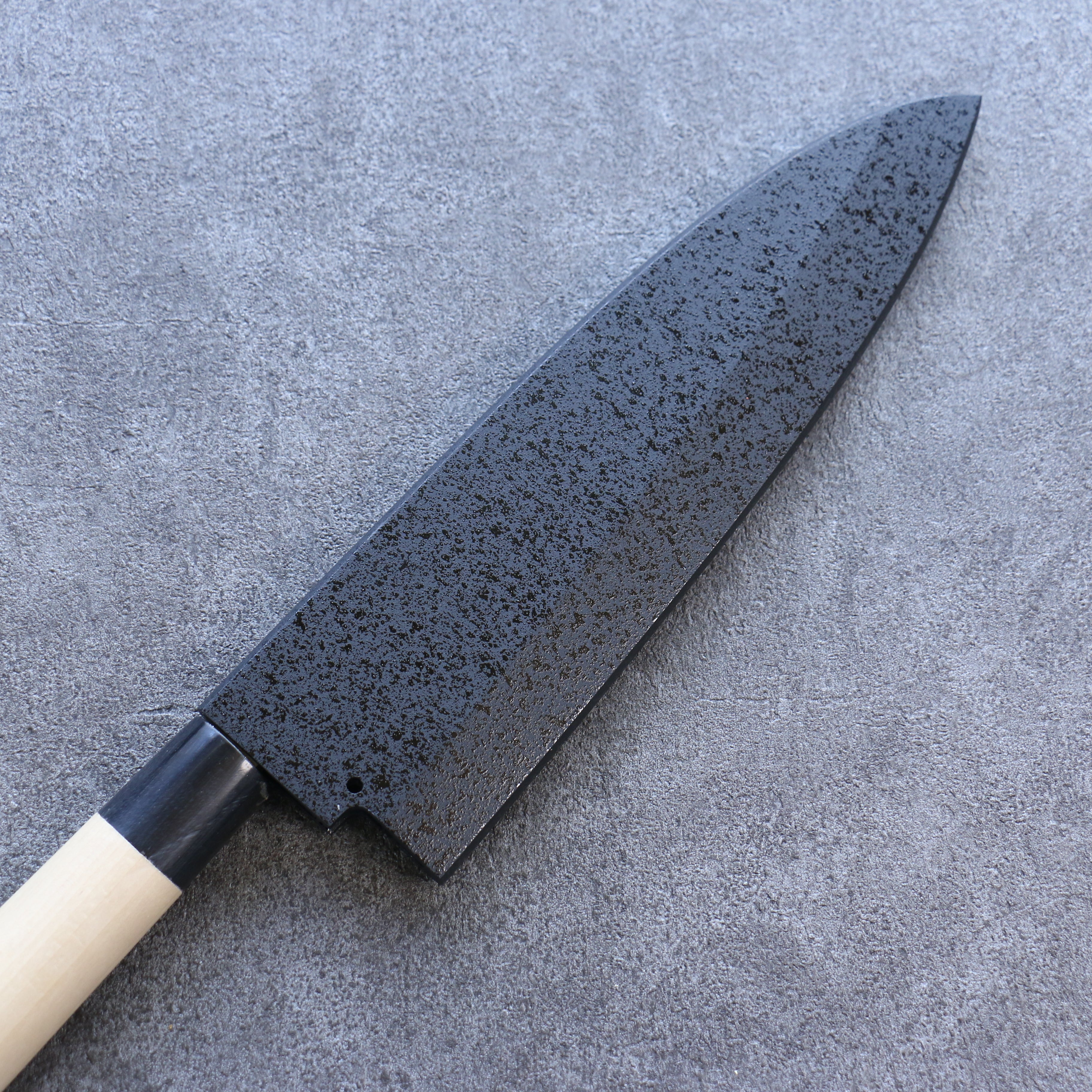 Premium Kuroshime Magnolia Sheath for 240mm Deba Knife - Handcrafted Plywood Pin by Kaneko - Perfect for Japanese Kitchen & Professional Chefs