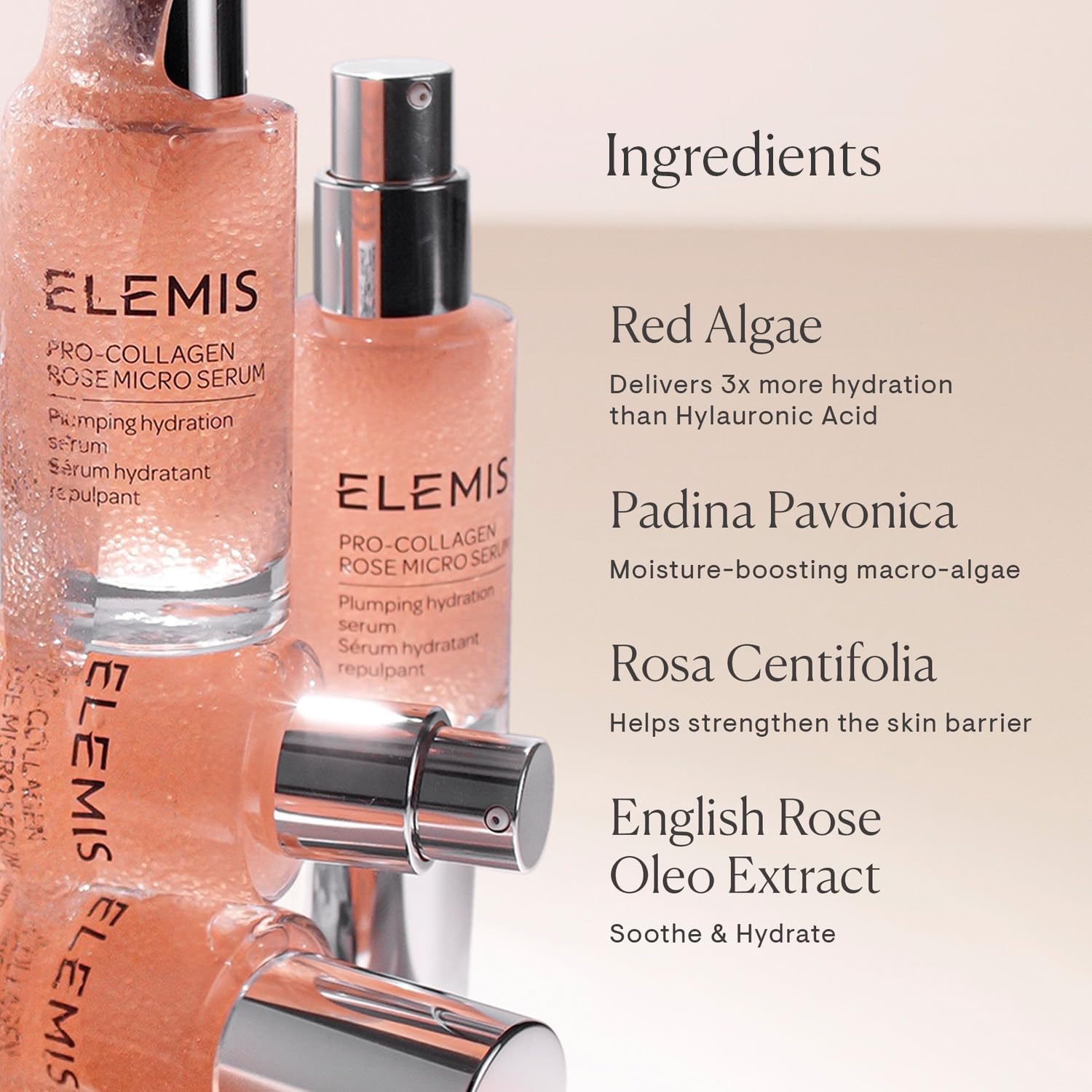 ELEMIS Pro-Collagen Rose Micro Serum - Hydrating Anti-Aging Face Serum for Plumping, Soothing & Nourishing Skin | Reduces Fine Lines & Wrinkles | Perfect for Daily Skincare Routine & Nighttime Treatment