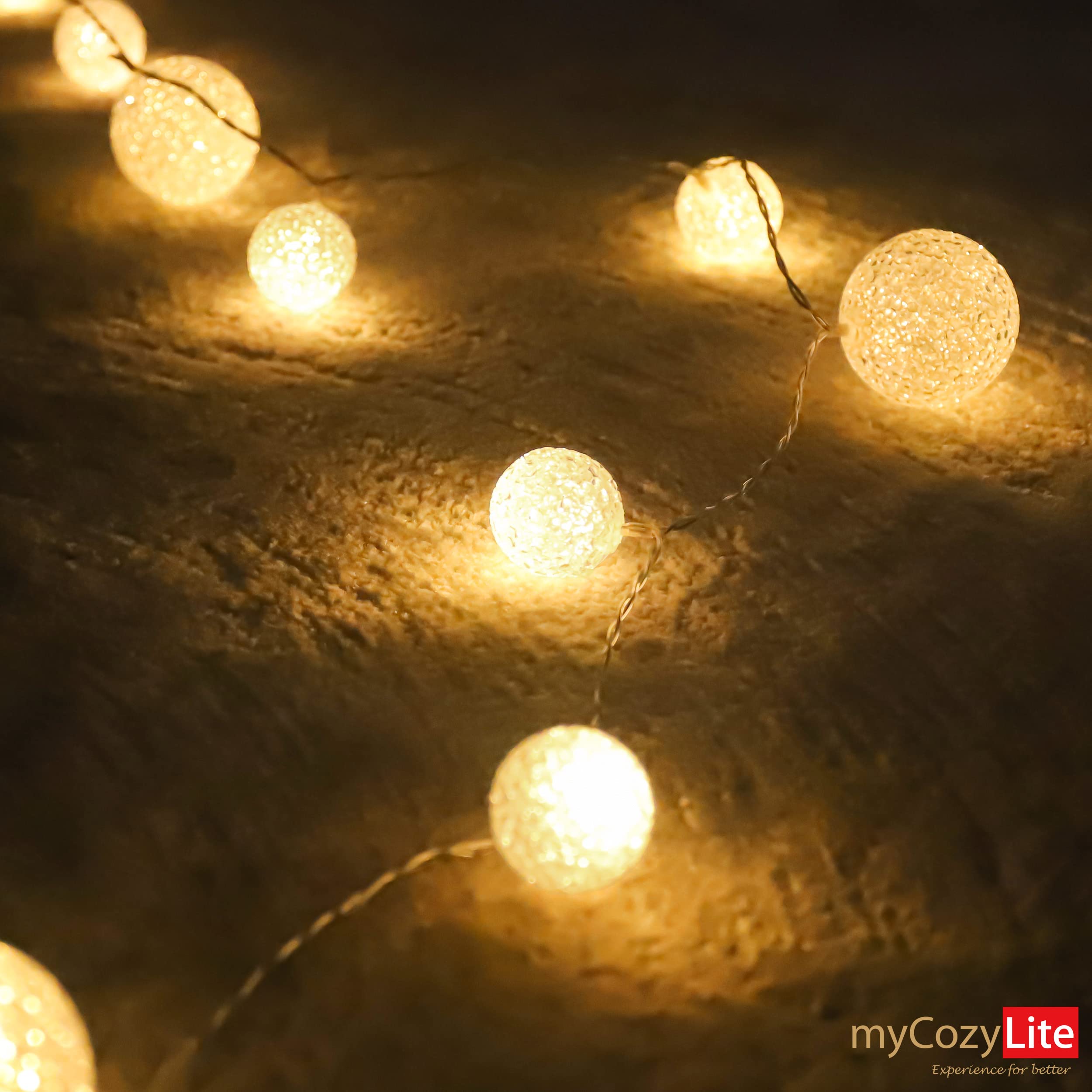 20 Warm White LED Globe String Lights with Timer - Plug in Blinking Fairy Lights for Wedding, Party, Home Decor, Christmas & Holiday - 10ft Connectable Indoor/Outdoor Decorations (Perfect for Bedroom, Garden, Patio & Special Events)