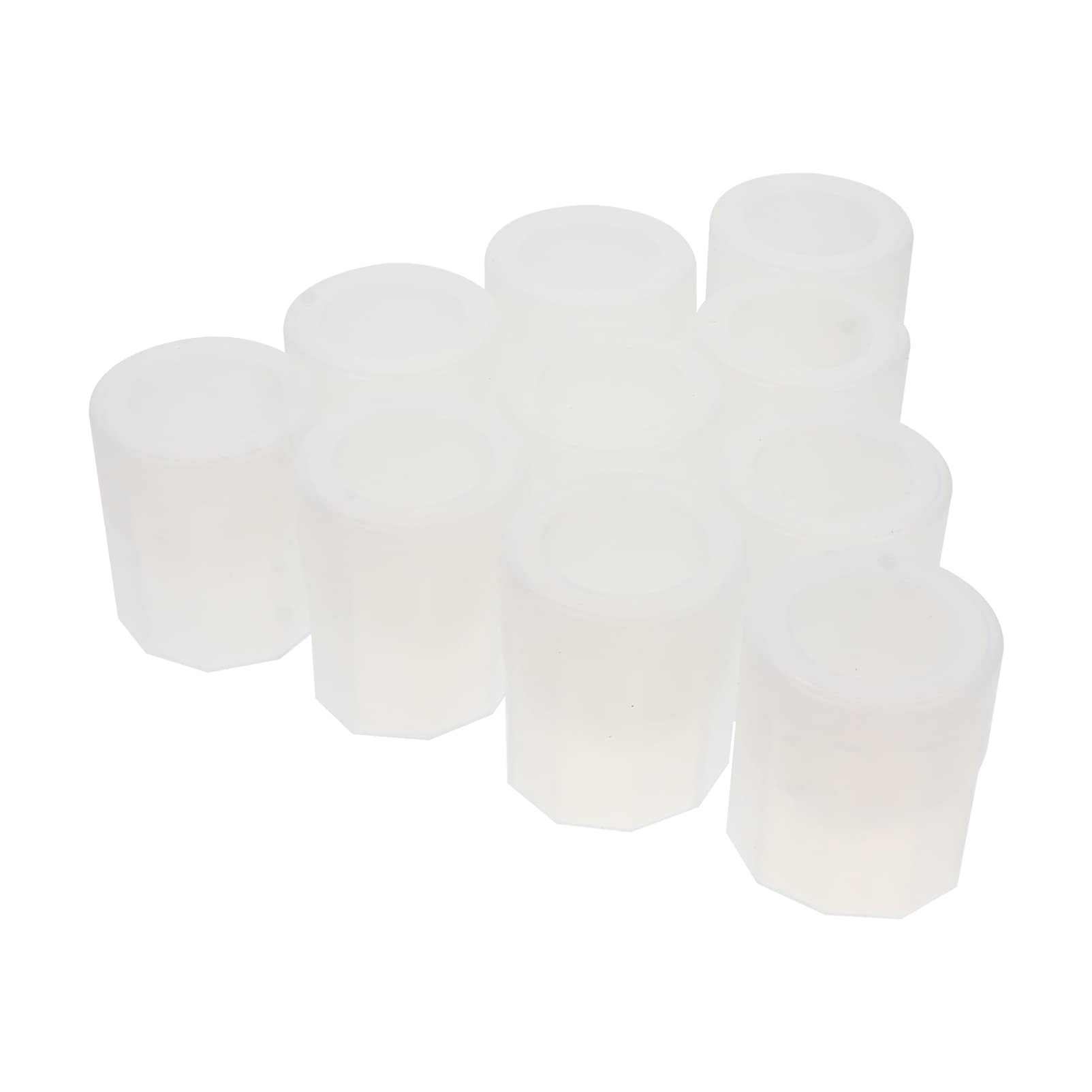 10Pcs Silicone Shot Glass Molds for Resin, Candy & Chocolate - Wine Glass Shaped Ice Cube Trays - DIY Cookie & Bottle Making Kit for Home Bars, Parties & Crafting