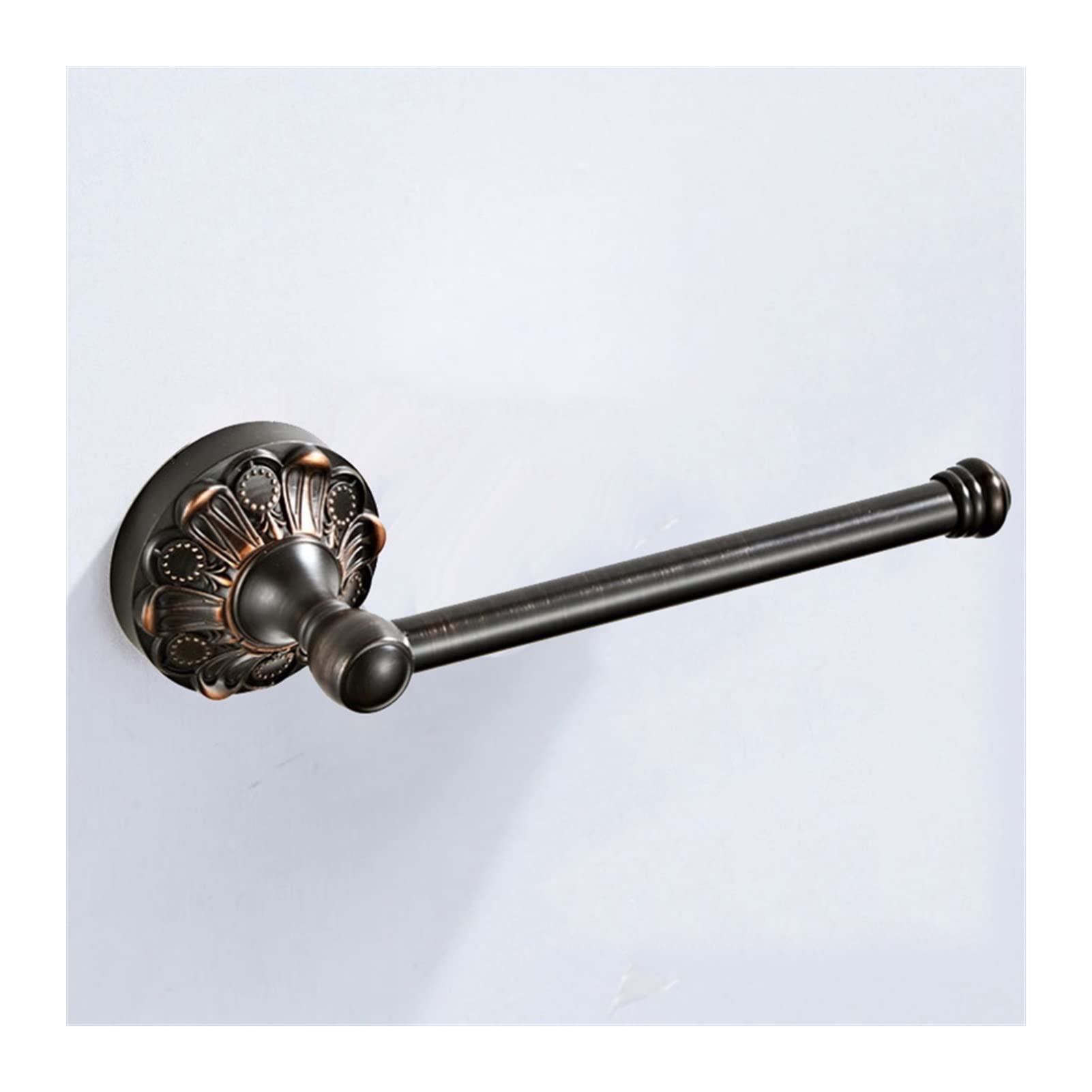 Antique Bronze Wall Mounted Toilet Paper Holder - Vintage Black Tissue Roll Rack for Bathroom & Kitchen - Creative Paper Towel Stand with Rustic Design - Perfect for Farmhouse, Cottage & Retro Home Decor