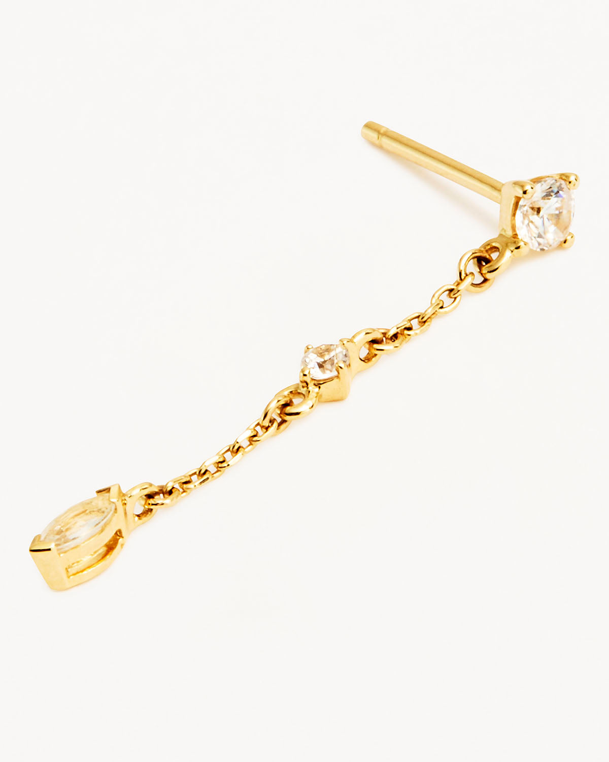 14K Solid Gold Whisper Chain Earrings for Women - Dainty & Delicate Everyday Hoop Earrings - Perfect for Work, Date Night & Special Occasions