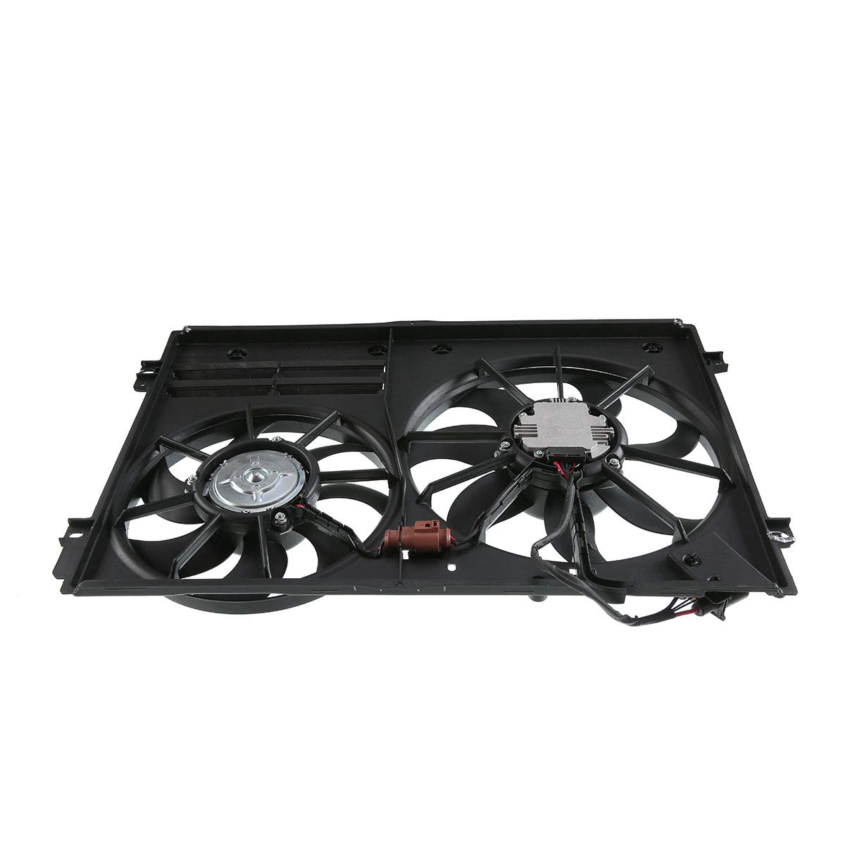 High-Performance Engine Radiator Cooling Fan Assembly for Audi A3 2009-2013, A3 Quattro, TT Quattro & VW Bora, CC, Eos, Golf 2010-2013, GTI, Jetta 2005-2009 - Perfect for Summer Driving & Overheating Protection