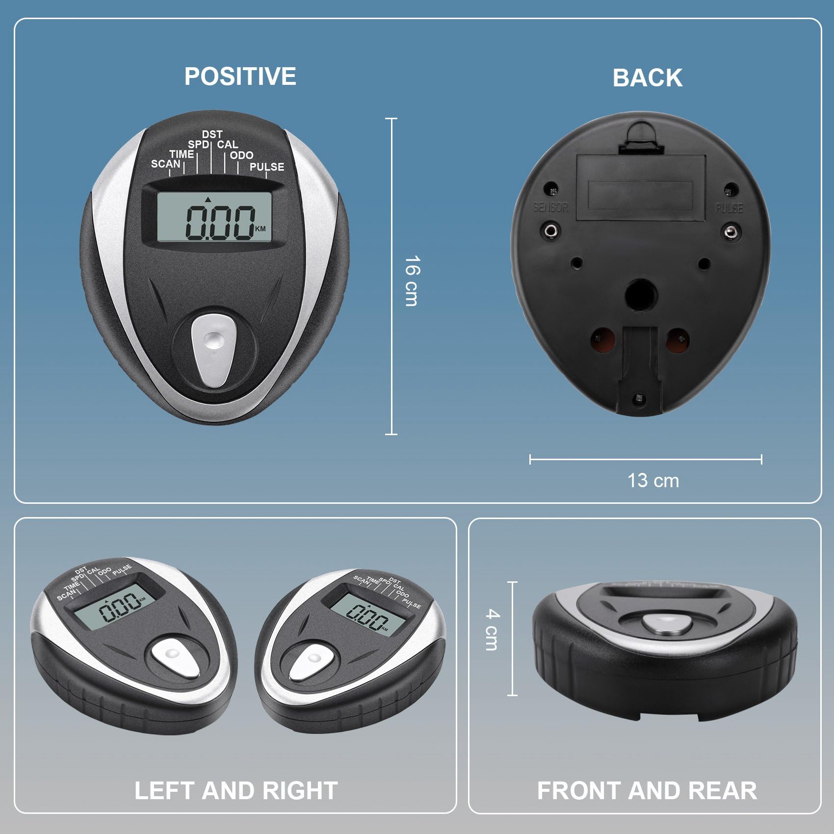 Bamberg Exercise Bike Speedometer Replacement - LCD Display with Heart Rate Monitor for Indoor Cycling - Perfect for Home Gym, Spin Class & Cardio Workouts