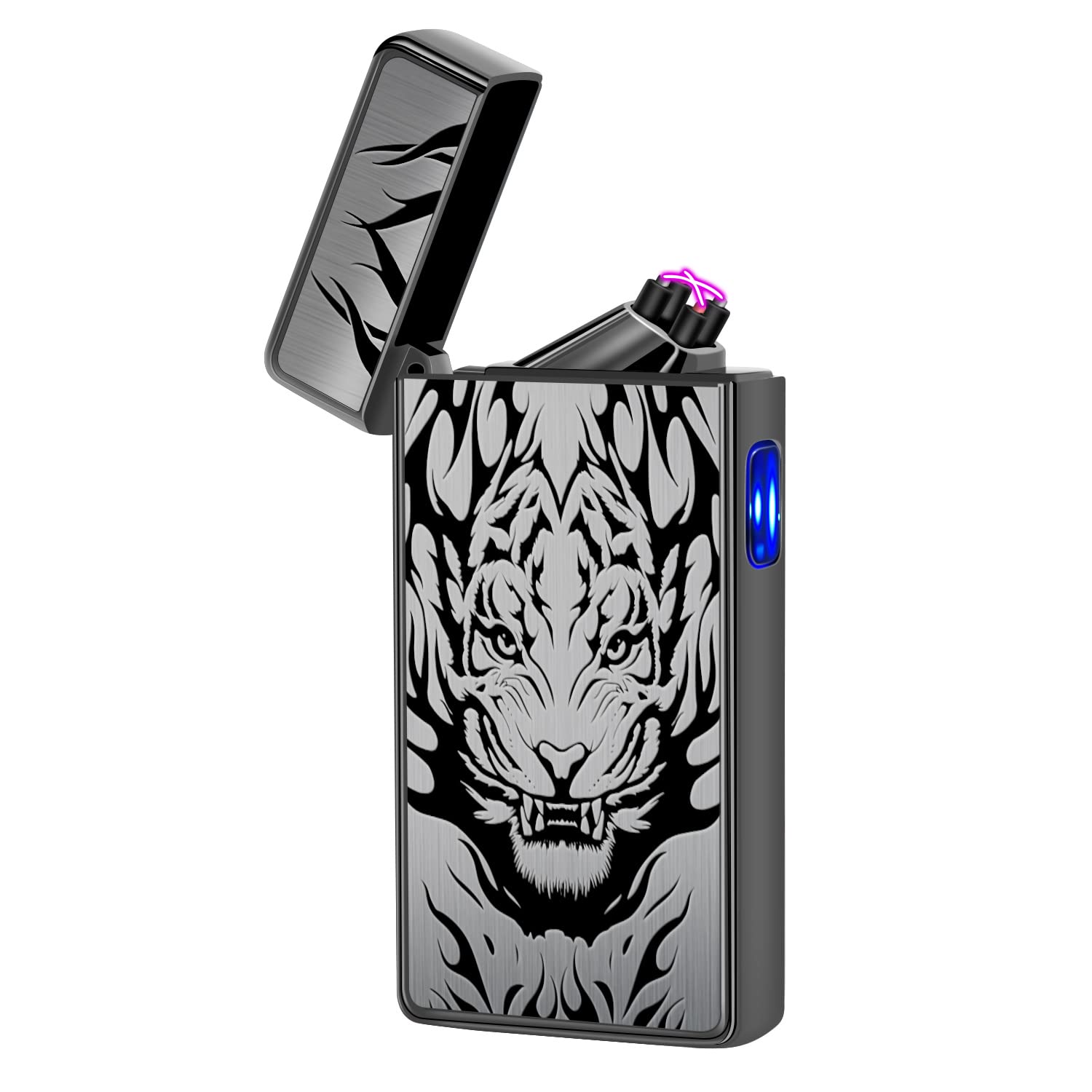 USB Rechargeable Plasma Lighter - Windproof Flameless for Camping & Outdoor Use