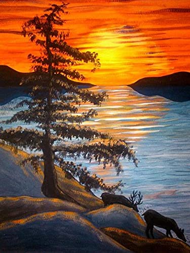 5D Diamond Painting Kits for Adults - Premium DIY Full Drill Diamond Art Kit with Complete Tools, 12