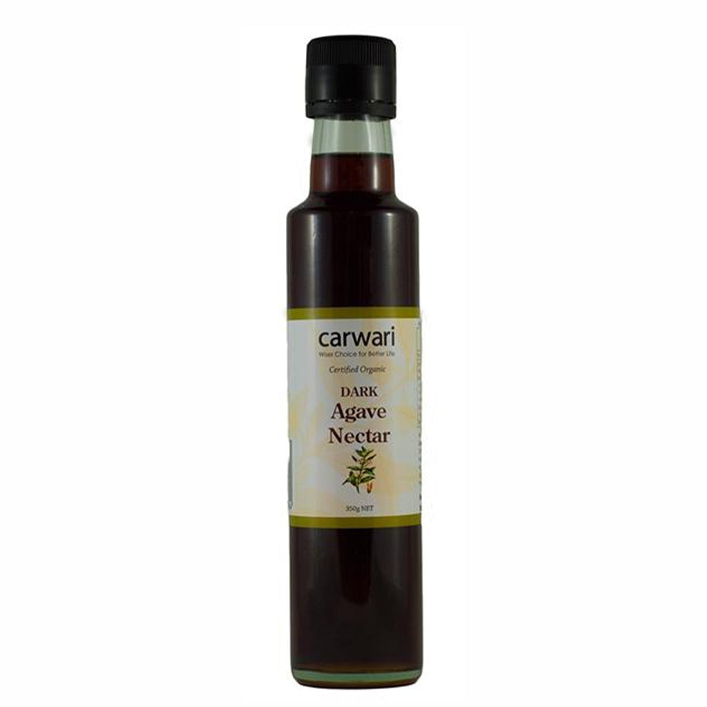 Organic Dark Agave Nectar Syrup - Natural Sweetener for Coffee, Tea, Baking & Healthy Recipes | Carwari Premium Quality, Vegan, Gluten-Free, Non-GMO | Perfect for Smoothies, Desserts & Cocktails