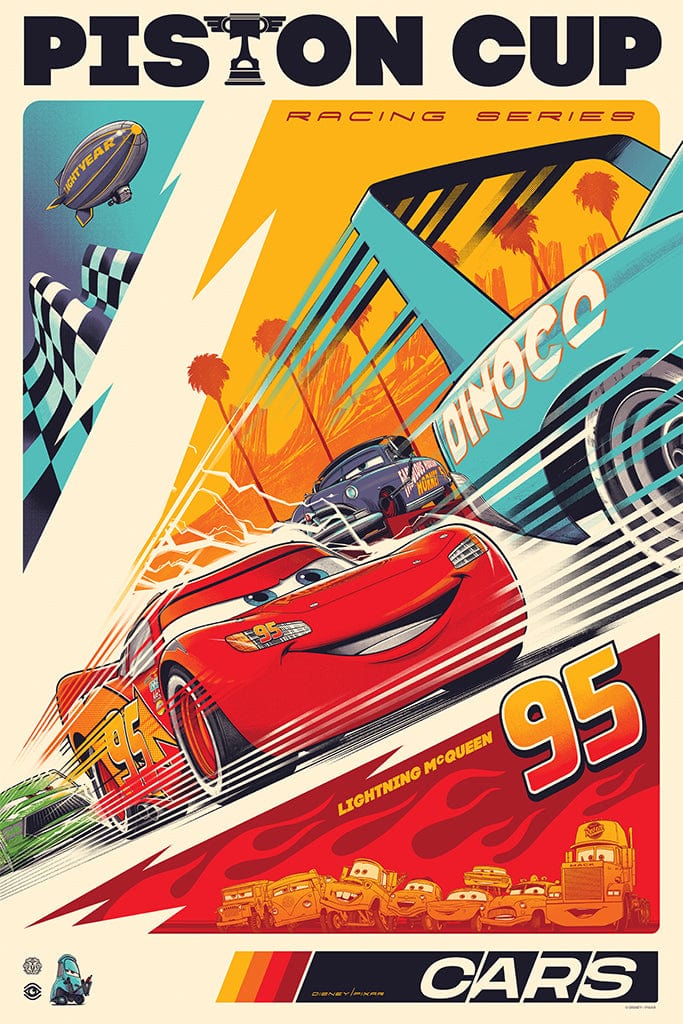 Vintage Car Screen Printed Poster - Classic Automotive Wall Art for Home, Office & Man Cave Decor