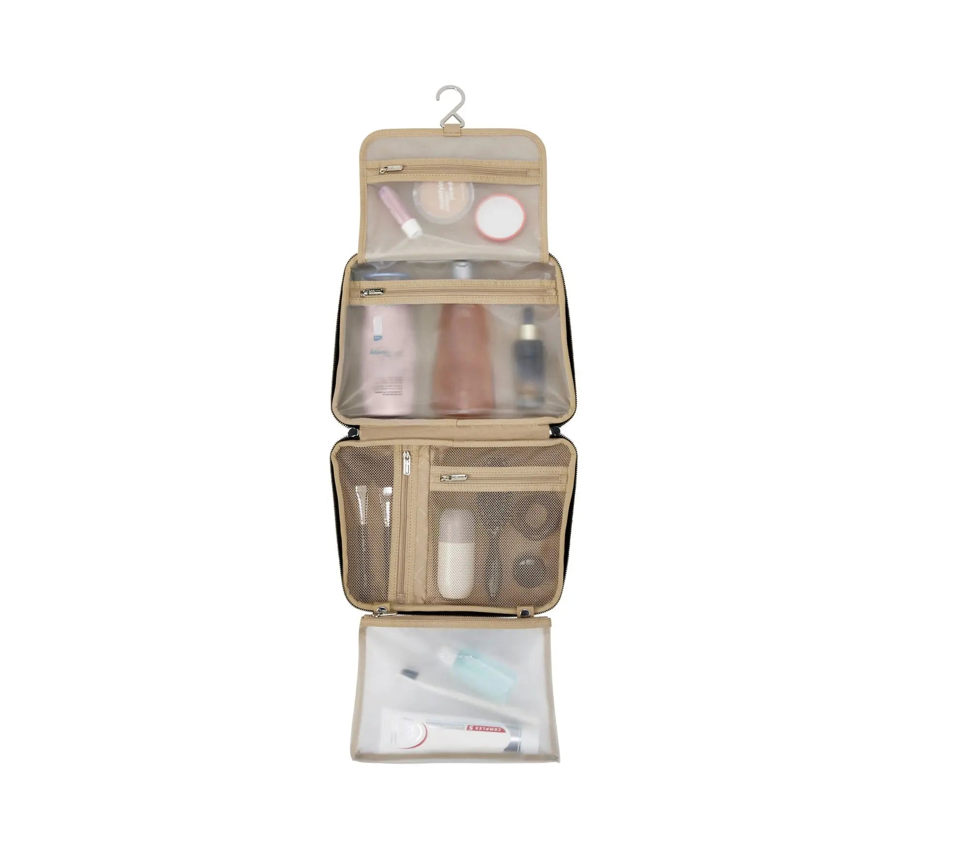 Victoria Signature Beauty Case - Travel Makeup Organizer with Mirror, Black | Perfect for Travel, Home & Salon Use