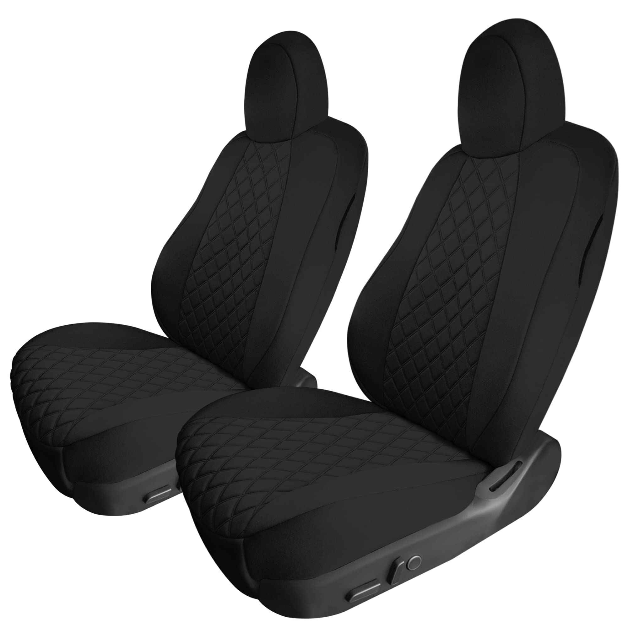Premium Custom Fit Waterproof Seat Covers for Tesla Model Y (2020-2024) - Front Set Black Automotive Interior Accessories | Perfect for Daily Commuting, Road Trips & Protecting Seats from Spills, Pets & Wear