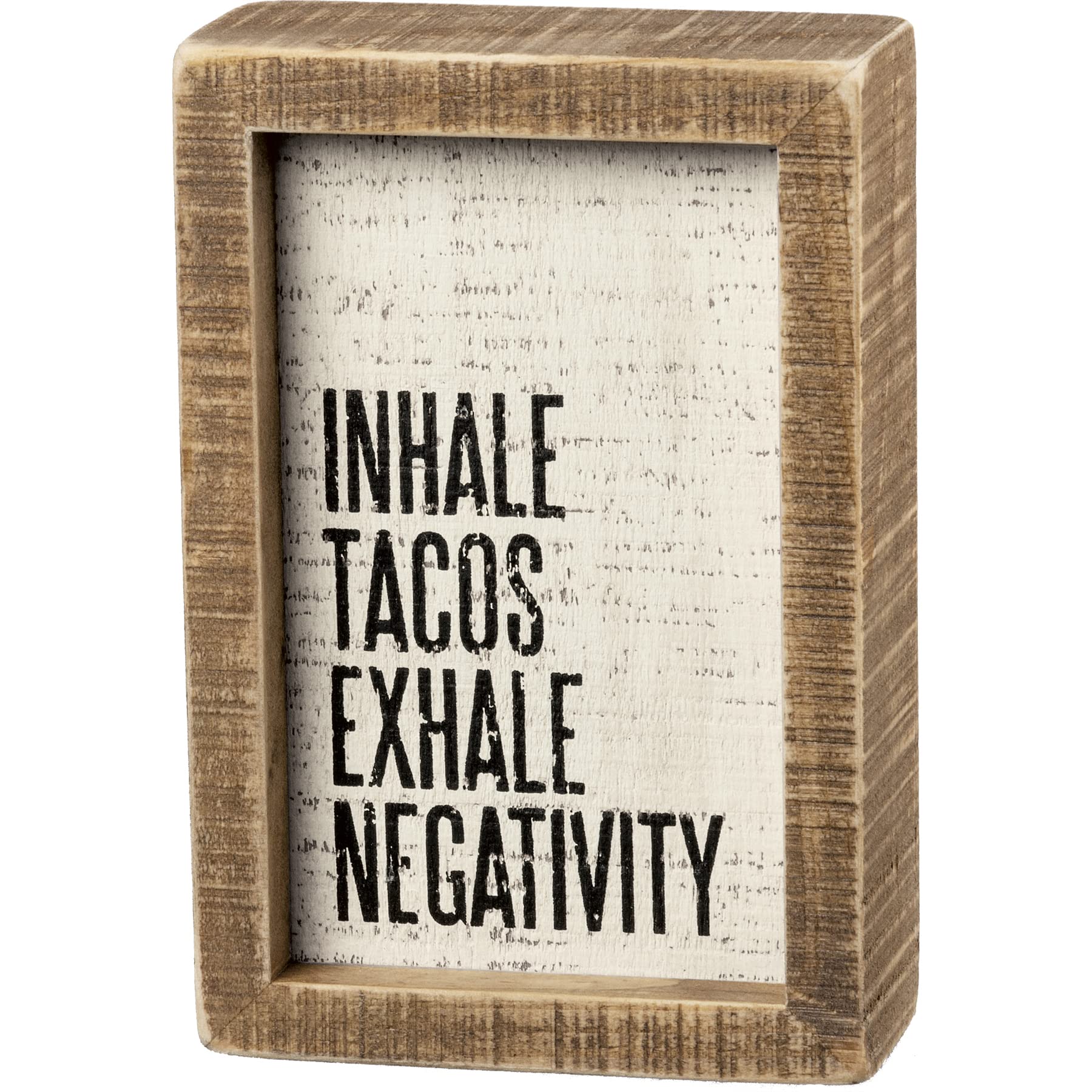 Primitives by Kathy Rustic Farmhouse Decor - Inspirational Wooden Wall Art & Shelf Decor, 5”x7” Boho Kitchen Accessories for Farmhouse, Cottage & Vintage Home Decor | Perfect for Kitchen, Living Room & Entryway