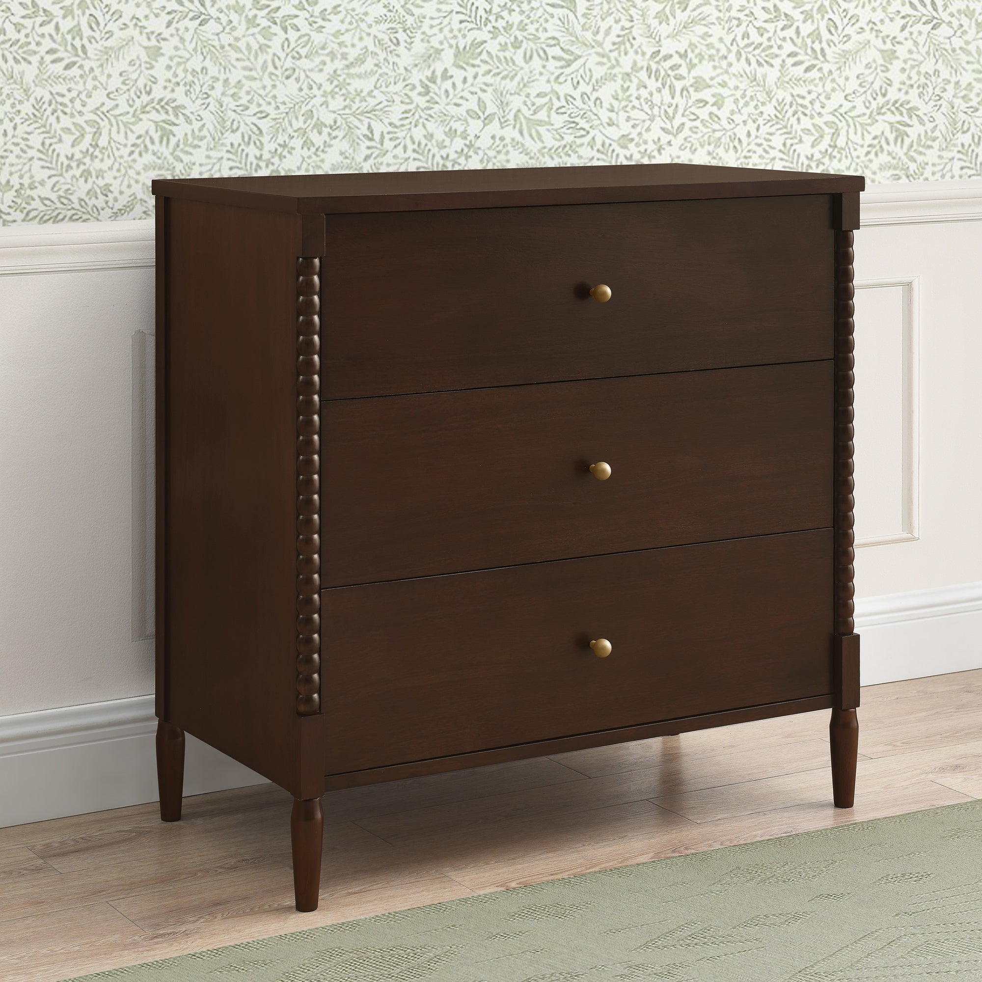 Lily 3 Drawer Dresser with Interlocking Drawers - Sturdy Bedroom Storage Furniture for Clothes, Toys & Organizing - Perfect for Kids Room, Nursery or Dormitory