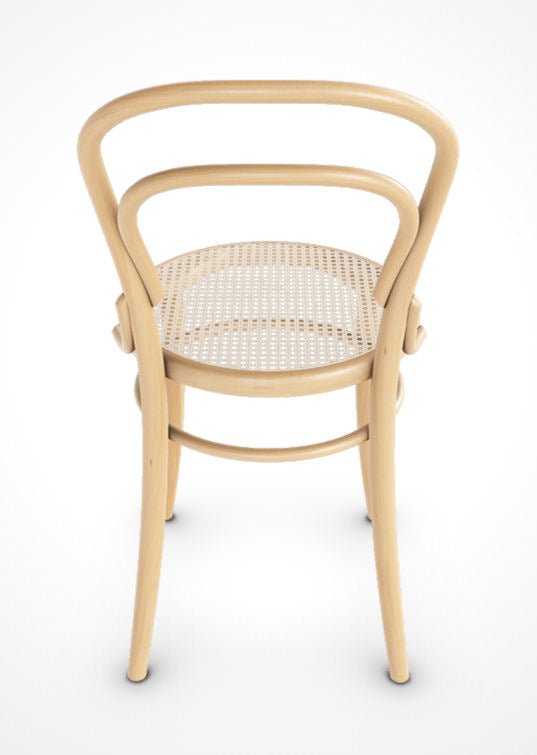 Michael Thonet No. 14 Bentwood Chair by Ton - Natural Beechwood with Cane Seat | Classic Cafe & Dining Room Furniture for Home & Restaurant Decor