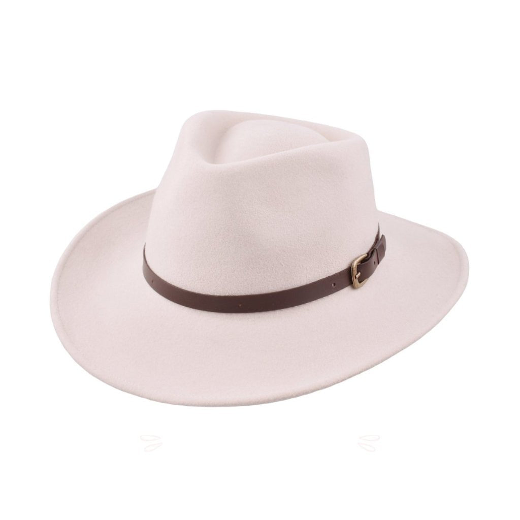 Premium Melbourne Hat by CITY HATTERS - Soft Cream-Colored Unisex Sun Hat for Outdoor Activities, Beach, Travel & Fashion