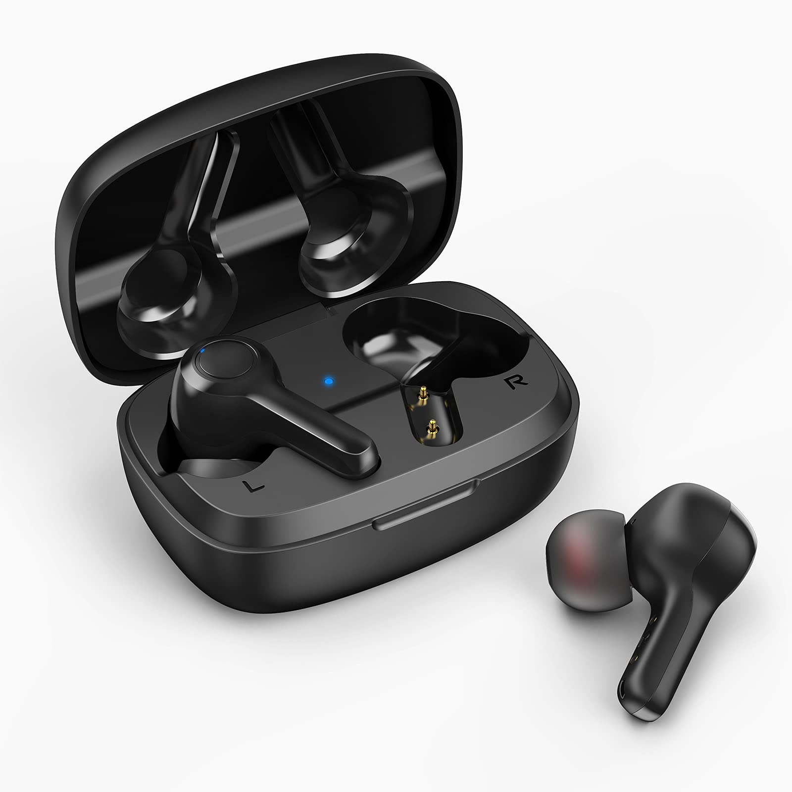**FreeFly Wireless Bluetooth Earbuds with Charging Case, IPX6 Waterproof, Bass Sound, Touch Control & Built-in Mic - Perfect for Sports, Workouts, Travel & Gym**    *(Use Cases: Running, Commuting, Fitness Training, Office Calls, Outdoor Activities)*