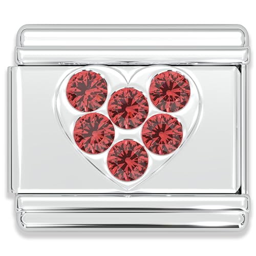 Heart - Red Rhinestone