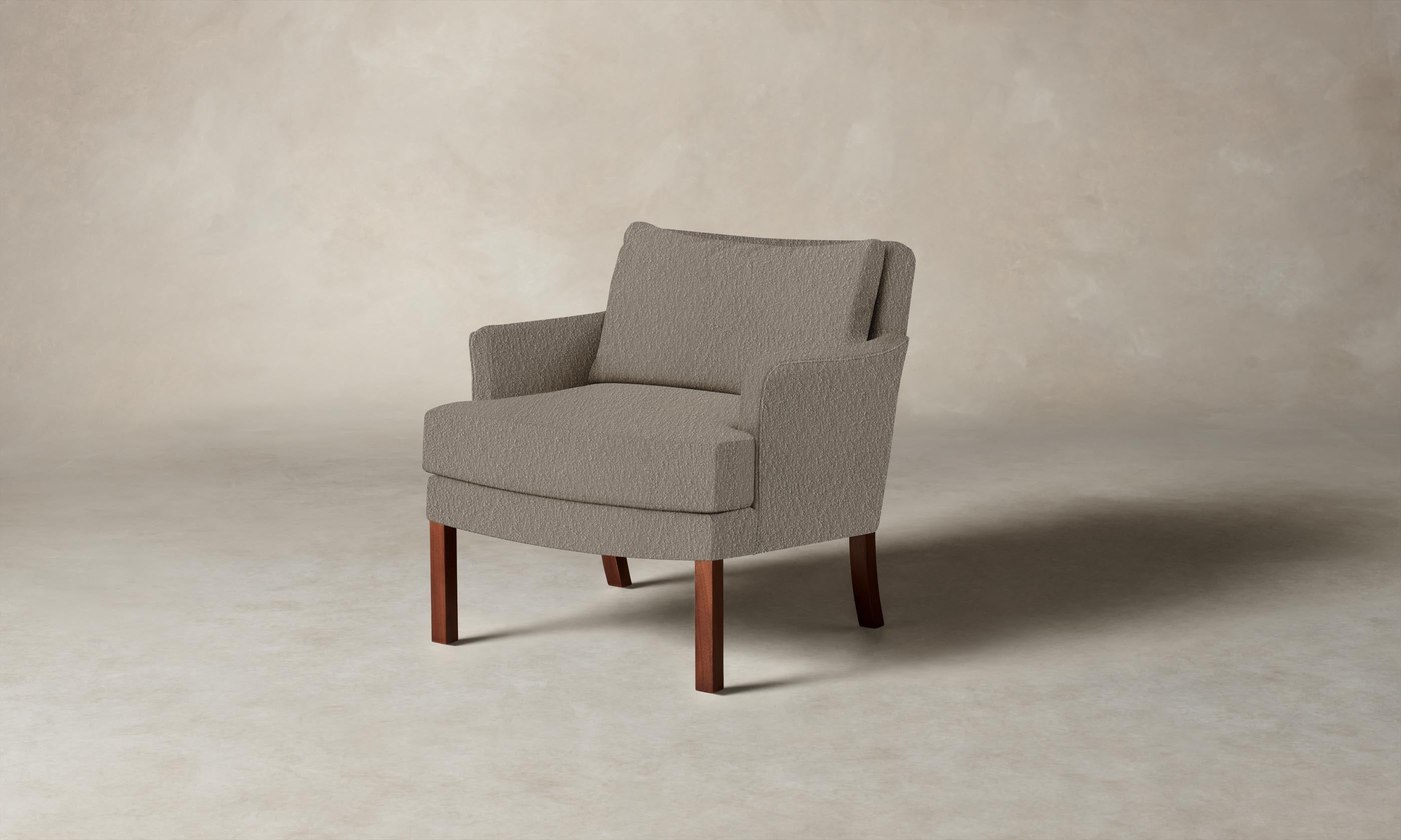Kaye Chair - Premium Performance Bouclé Morel Upholstered Accent Chair for Living Room, Bedroom & Office Decor