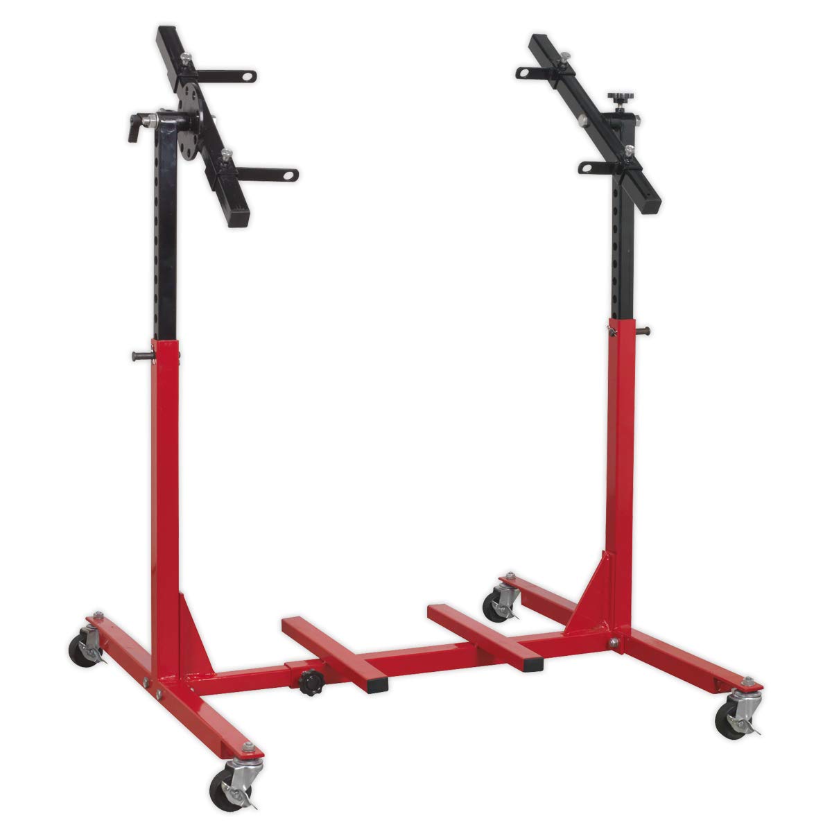 Sealey MES02 Heavy Duty Multi Cylinder Engine Rebuild Stand - 75kg Capacity for Automotive Repair & DIY Engine Rebuilding Projects