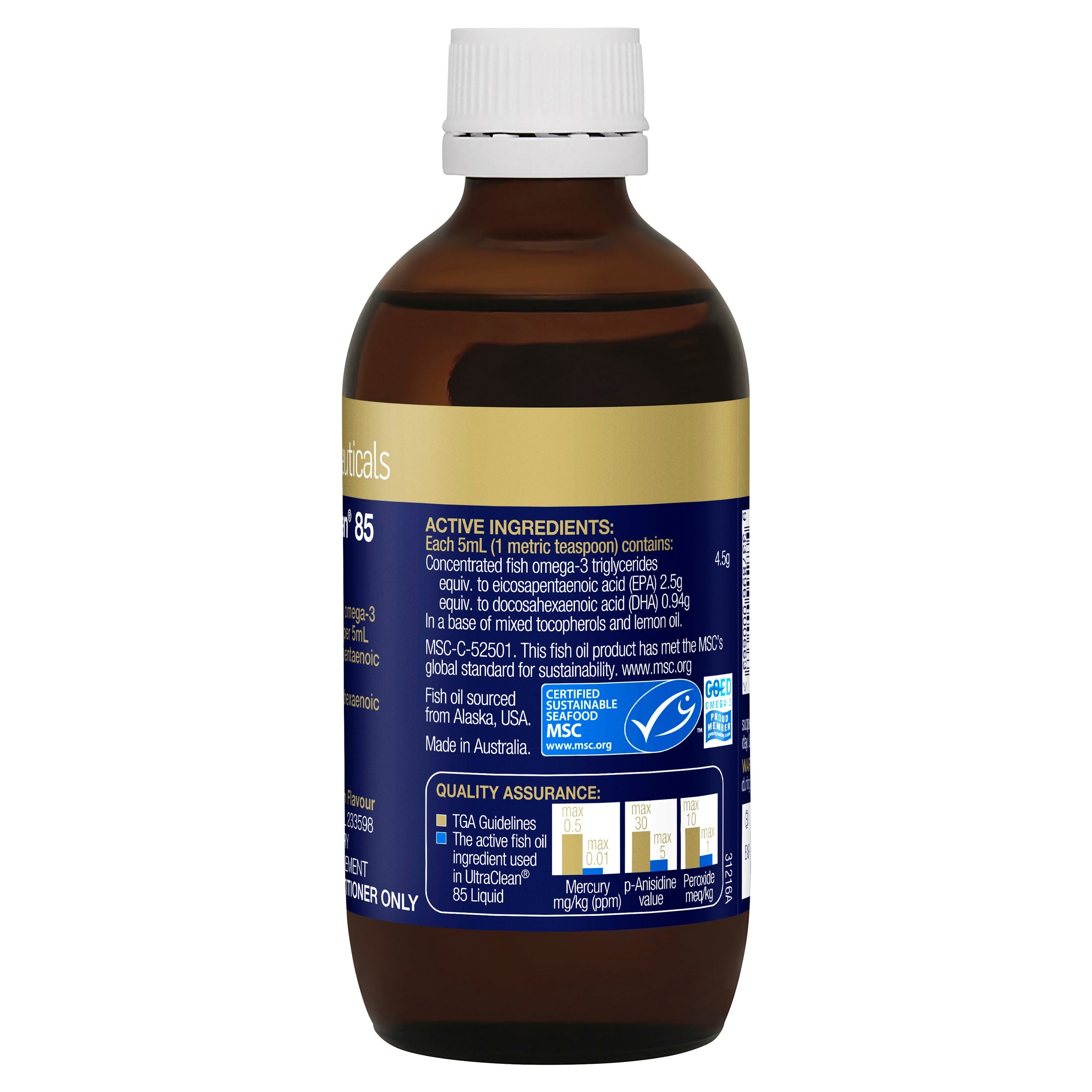 BioCeuticals UltraClean 85 Oral Liquid Supplement - Advanced Formula for Immune Support & Digestive Health | Perfect for Daily Wellness Routine & Travel
