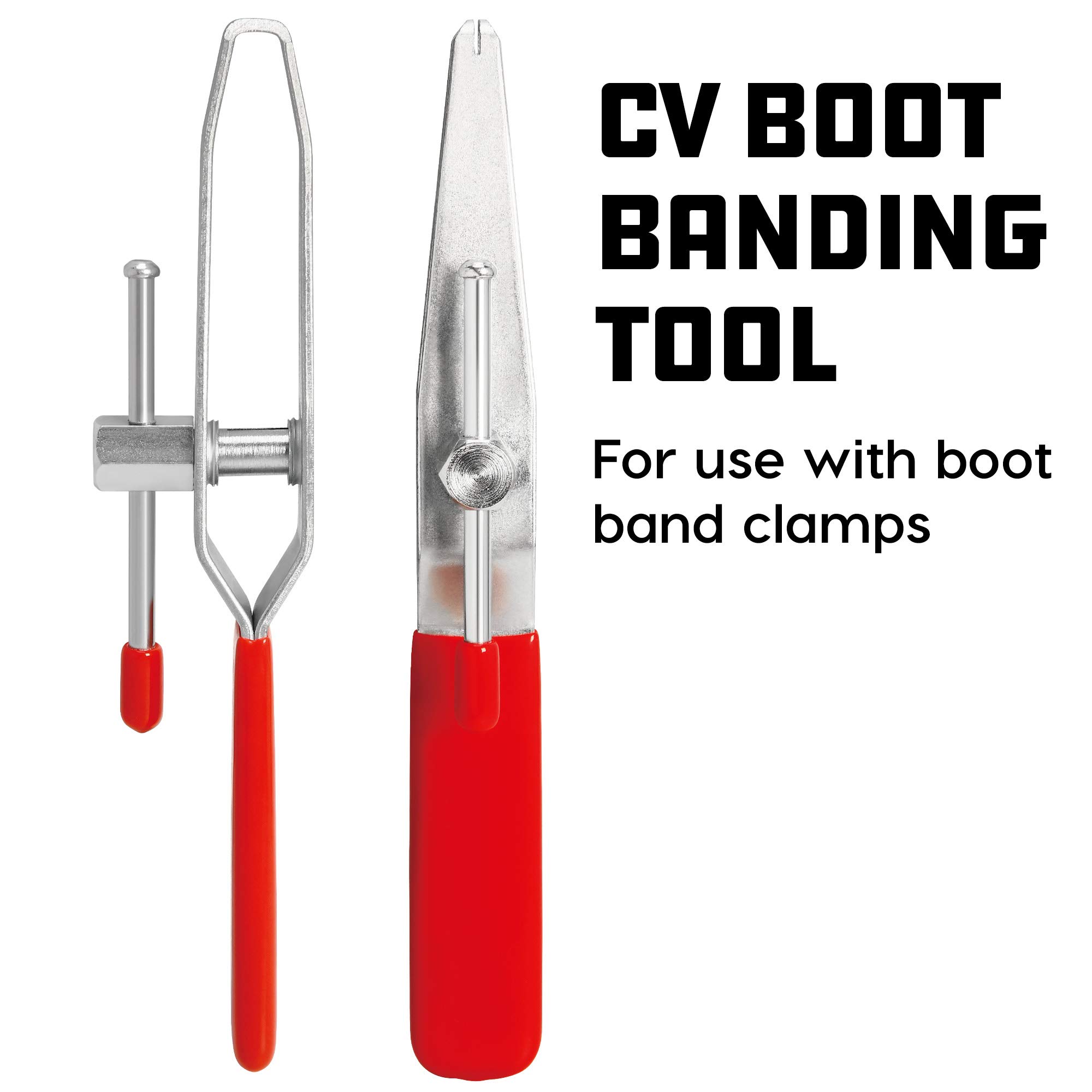 Powerbuilt 648479 CV Boot Banding Tool Kit - Universal CV Joint Boot Clamp Pliers for Automotive Repair - Perfect for DIY Mechanics & Professional Garage Use
