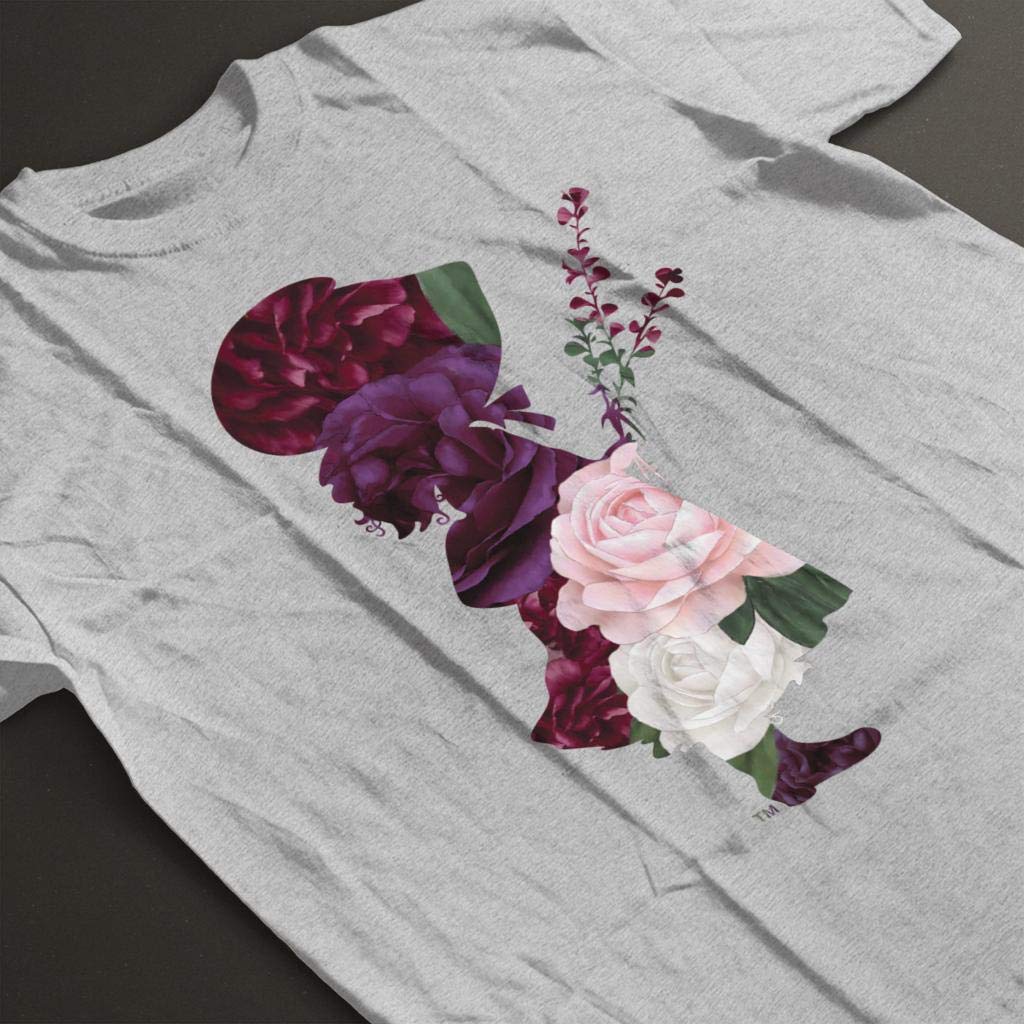 Holly Hobbie Flowers Silhouette Men's T-Shirt - Vintage Floral Graphic Tee for Casual Wear & Street Style Outfits