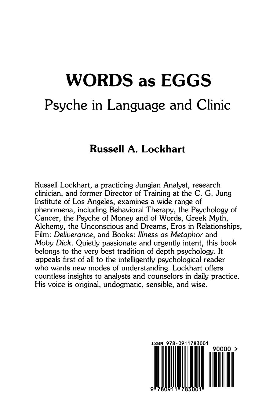 Words As Eggs: Psyche in Language and Clinic - Exploring Psychological Concepts in Therapy & Communication | Perfect for Therapists, Counselors & Psychology Students