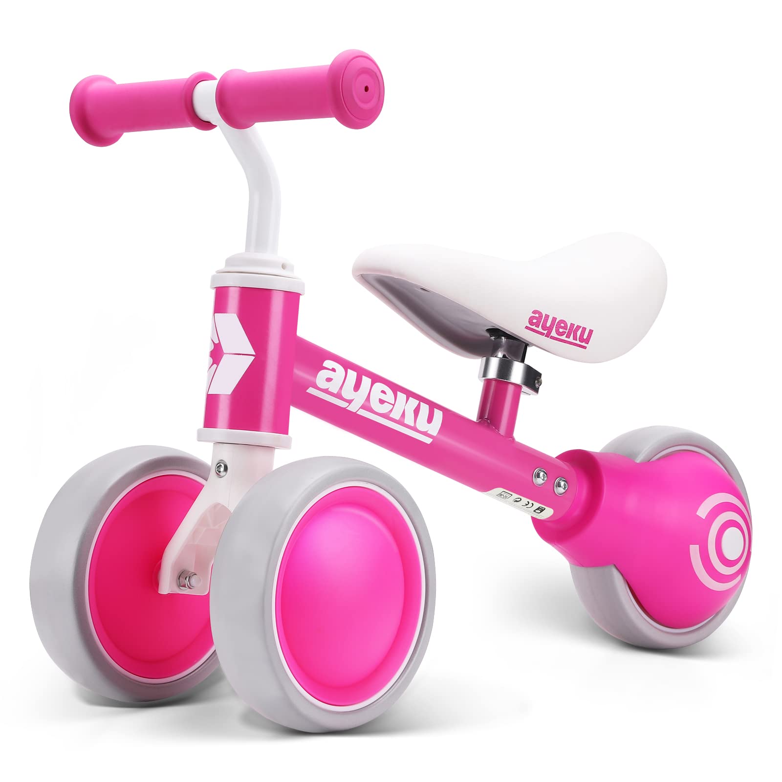 AyeKu Baby Balance Bike for 1-2 Year Old Boys & Girls - First Birthday Gift for 12-24 Months Toddlers - Must Have Learning Toy for Early Walking Development - Perfect for Indoor Play, Outdoor Park Rides & Birthday Presents