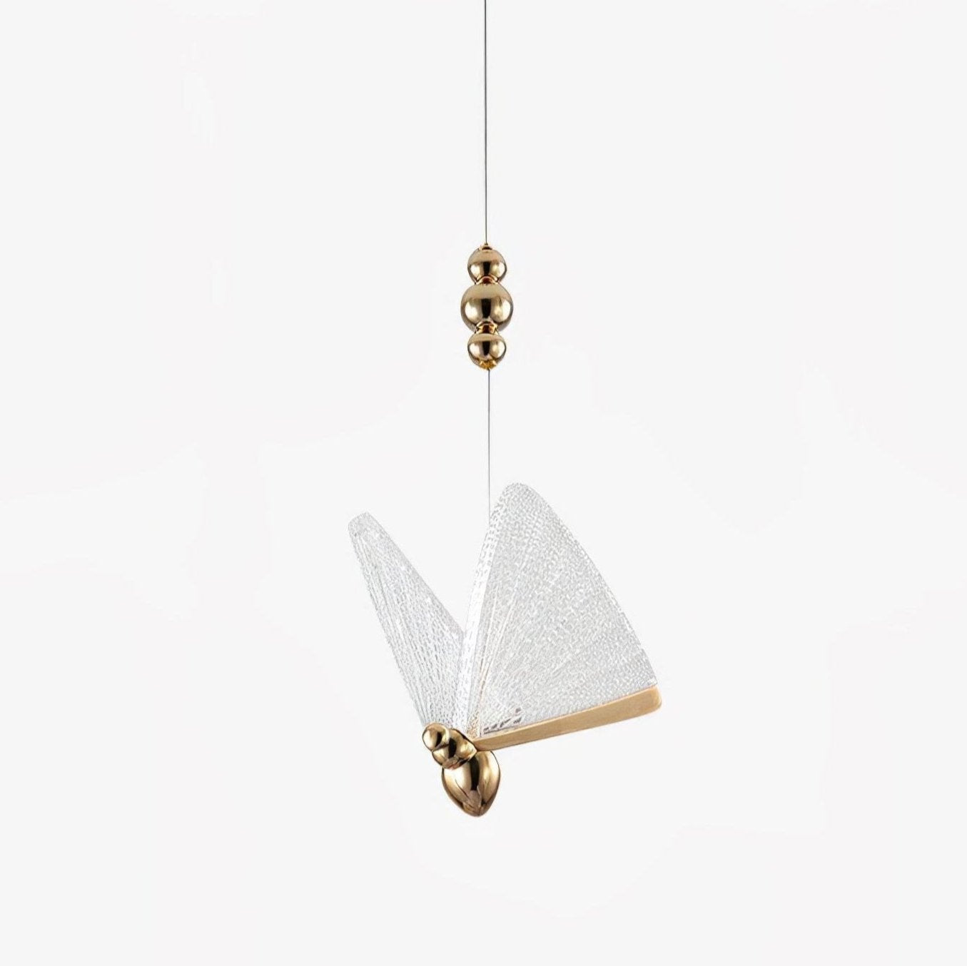 Elegant Butterfly Pendant Light - Vintage Floral Glass Ceiling Lamp for Bedroom, Dining Room, Nursery & Living Room Decor