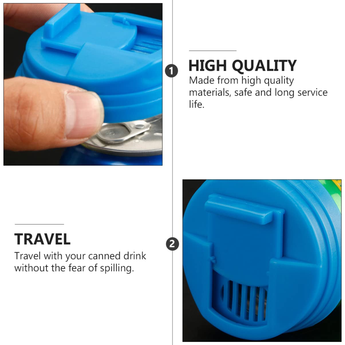 Alipis 18-Piece Plastic Can Sealing Lids - Reusable Beverage Can Covers, Soda Bottle Caps & Drink Toppers - Perfect for Picnics, Parties, and Outdoor Activities