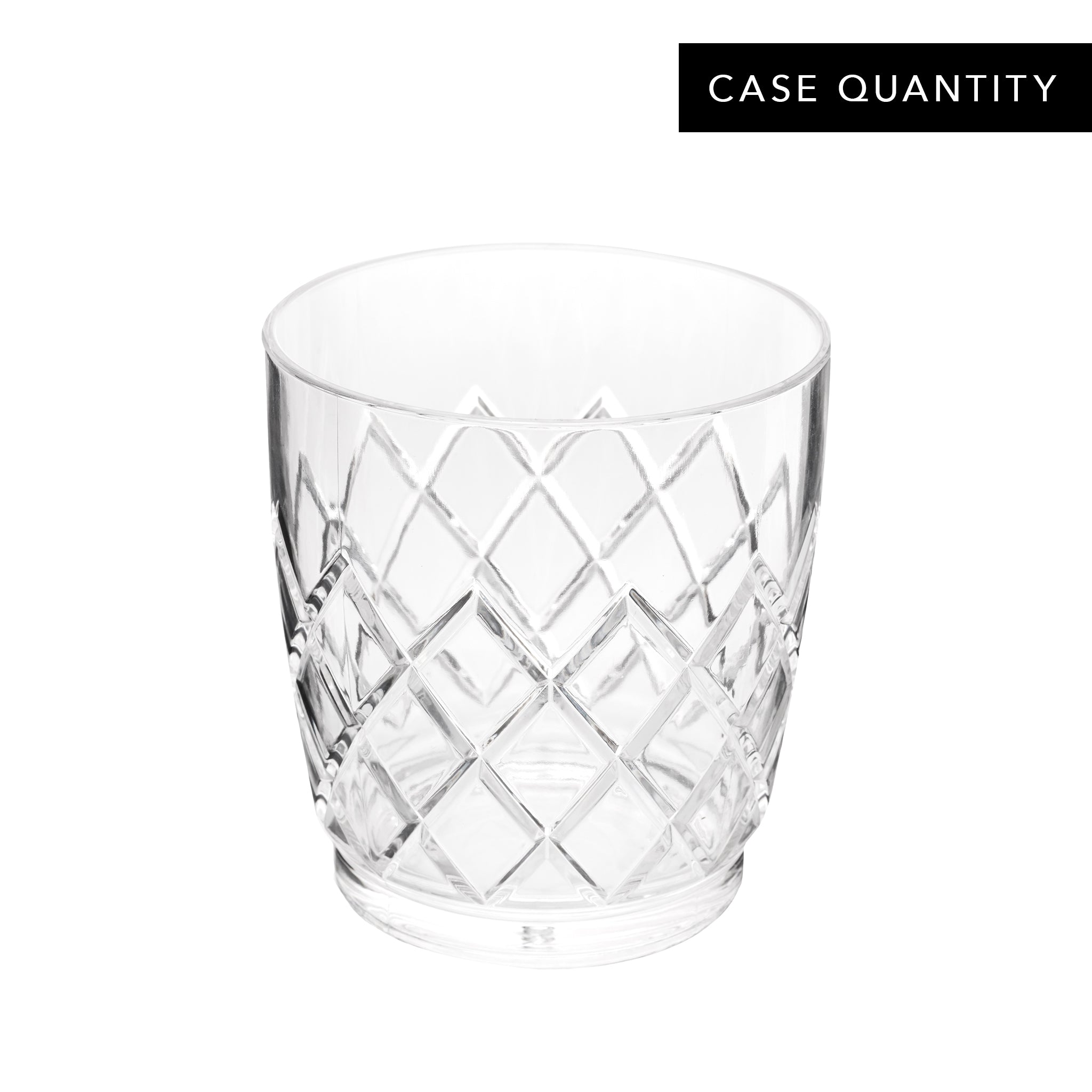 YARAI® 10oz (295ml) Acrylic Nesting Double Rocks Glasses - Stackable, Shatterproof, BPA-Free (Case of 24) - Perfect for Bars, Restaurants, Outdoor Parties & Home Cocktail Making