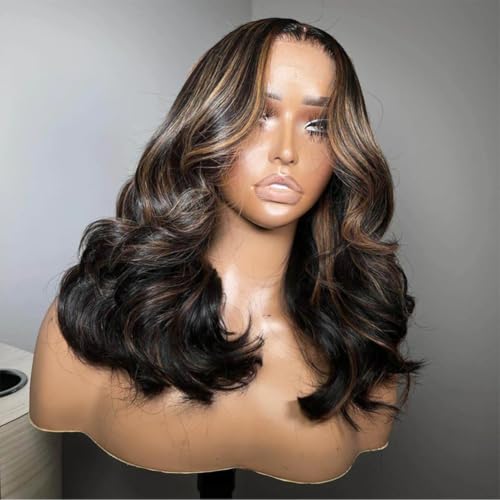 6x5 Blonde Highlight Glueless Wigs