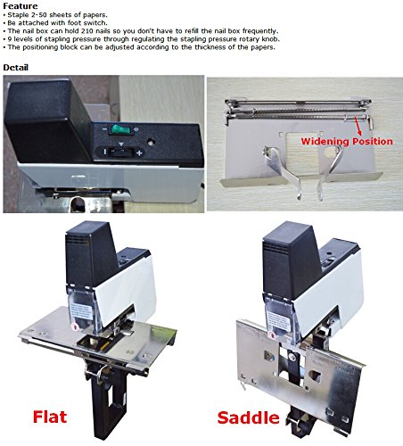 Electric Saddle Stitch Stapler Machine - 110V/220V Rapid A3 Saddle Stitcher for Booklets, Magazines & Documents - Perfect for Offices, Print Shops & DIY Bookbinding