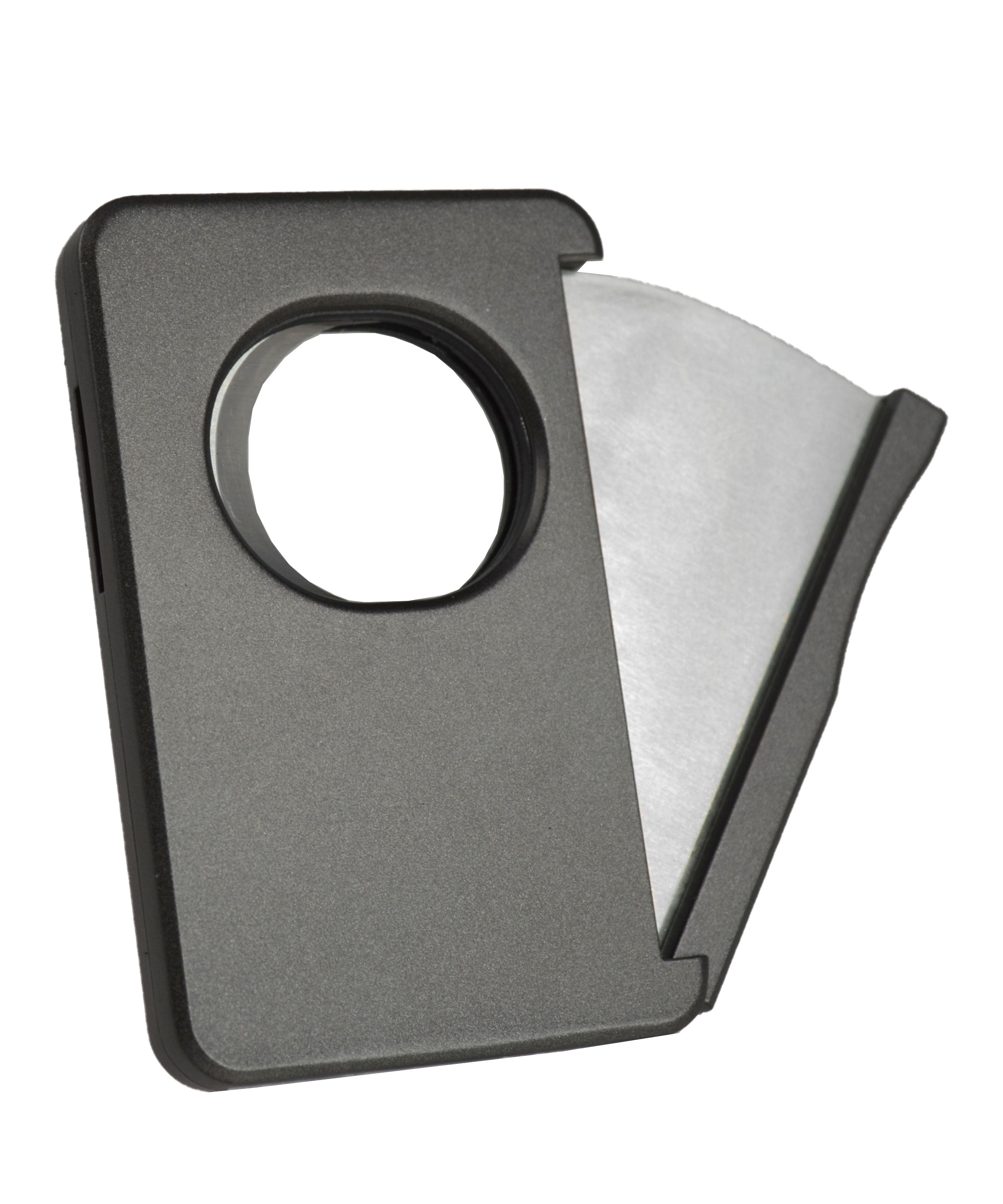 Premium Visol Sidecut Double Guillotine Cigar Cutter - Gunmetal Finish | Sharp Stainless Steel Blades | Perfect for Cigar Enthusiasts & Gifts | Ideal for Home, Office & Outdoor Use