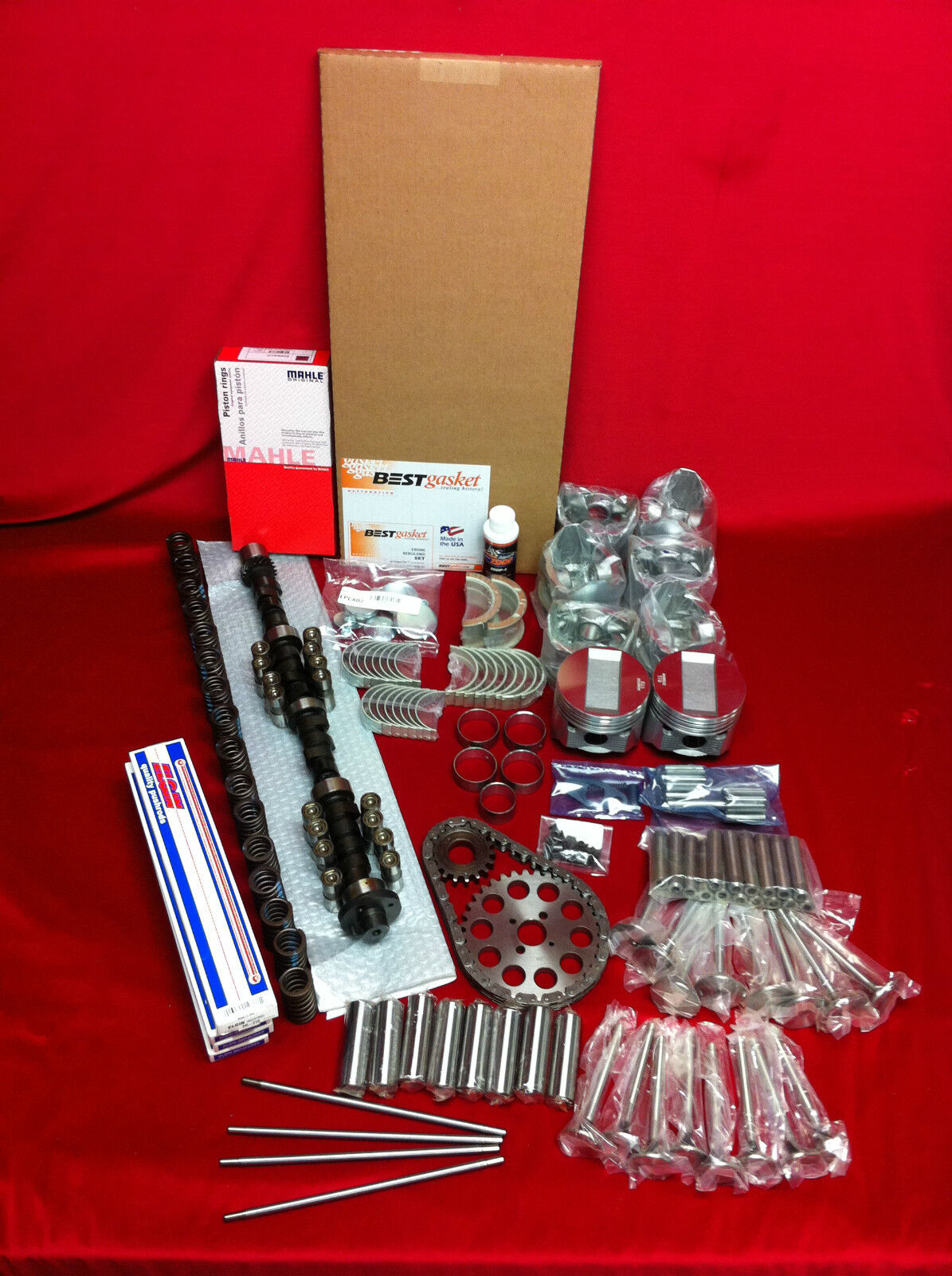 Cadillac 365 Deluxe Master Engine Rebuild Kit for 1956-1957 Models - Includes Pistons, Valves & Gaskets - Perfect for Classic Car Restoration & Engine Overhaul Projects